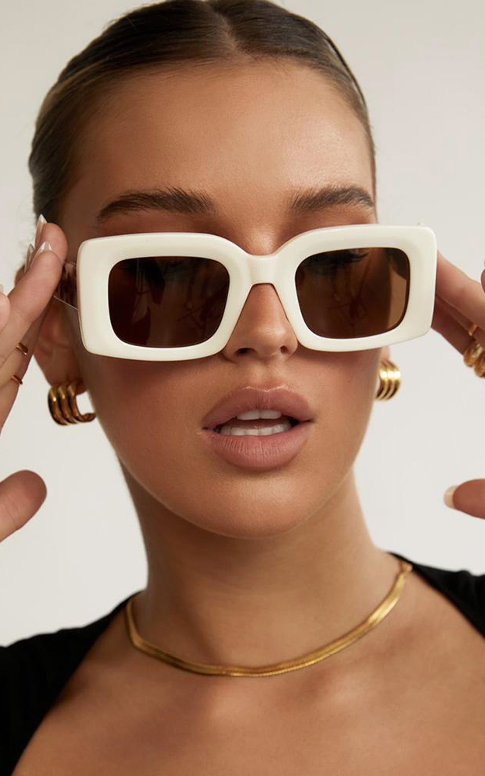BANBE EYEWEAR - THE KENDALL in IVORY & BLONDE TORT-BROWN