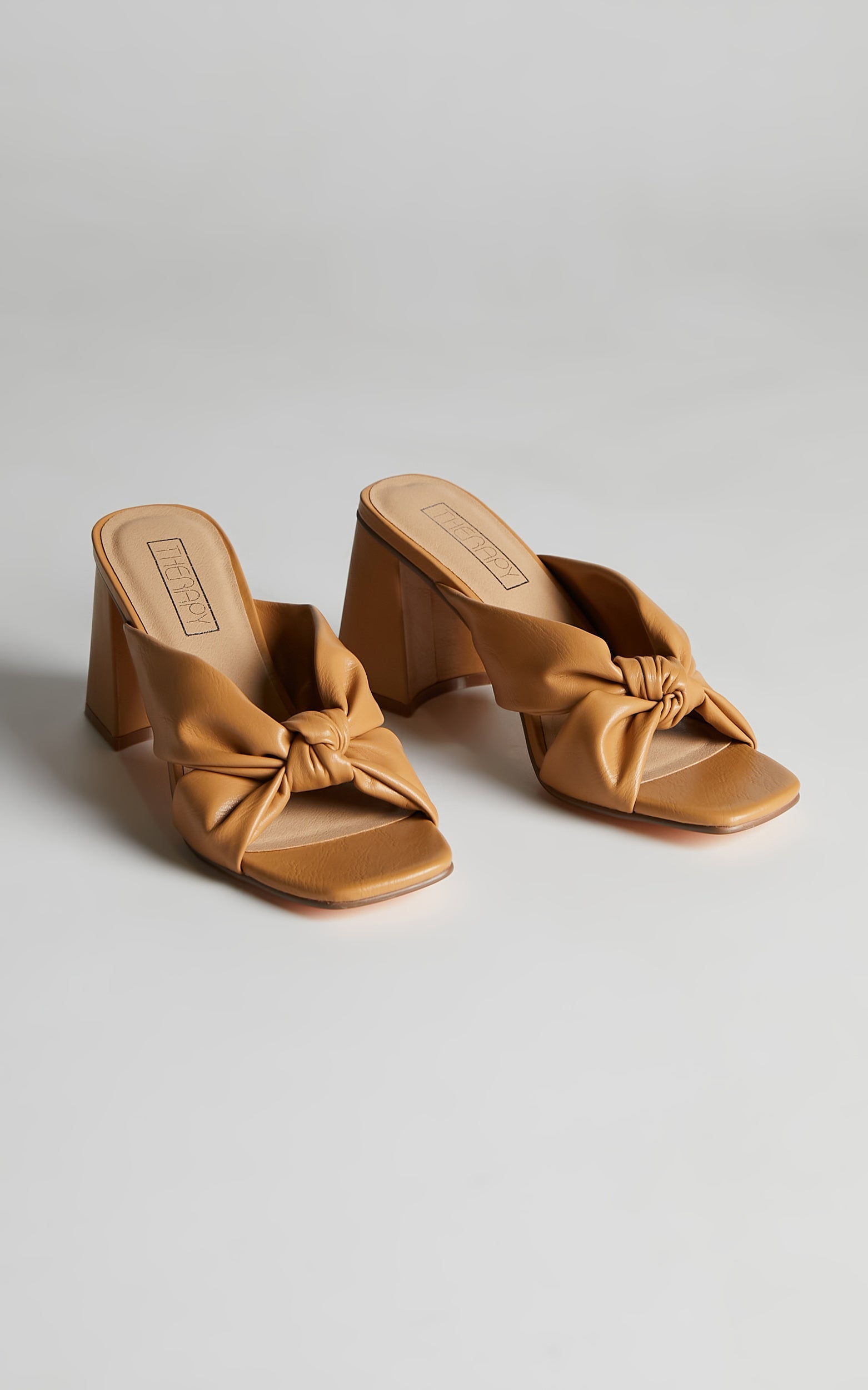 Therapy - Dot Heels in CARAMEL