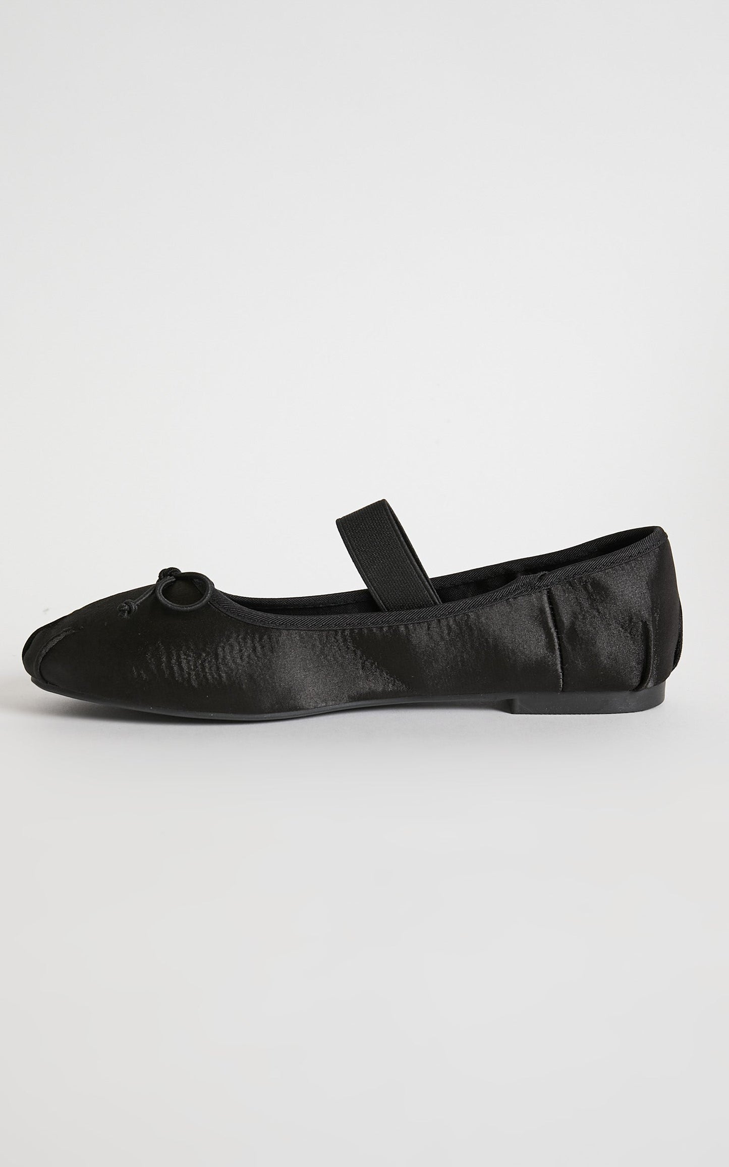 THERAPY - MYSTIC BALLET PUMPS in Black Satin