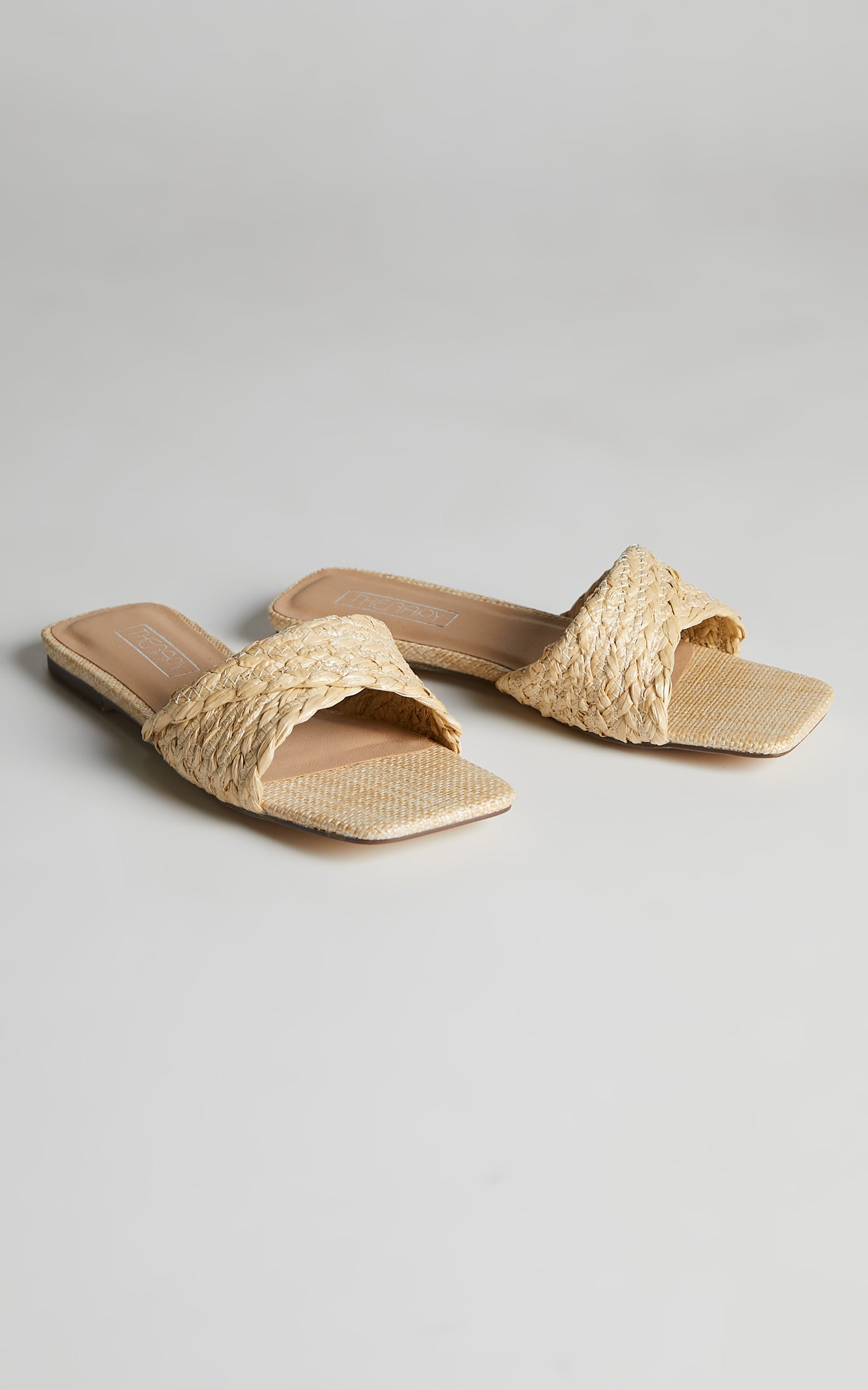 THERAPY - SHAY SANDALS in Natural Raffia