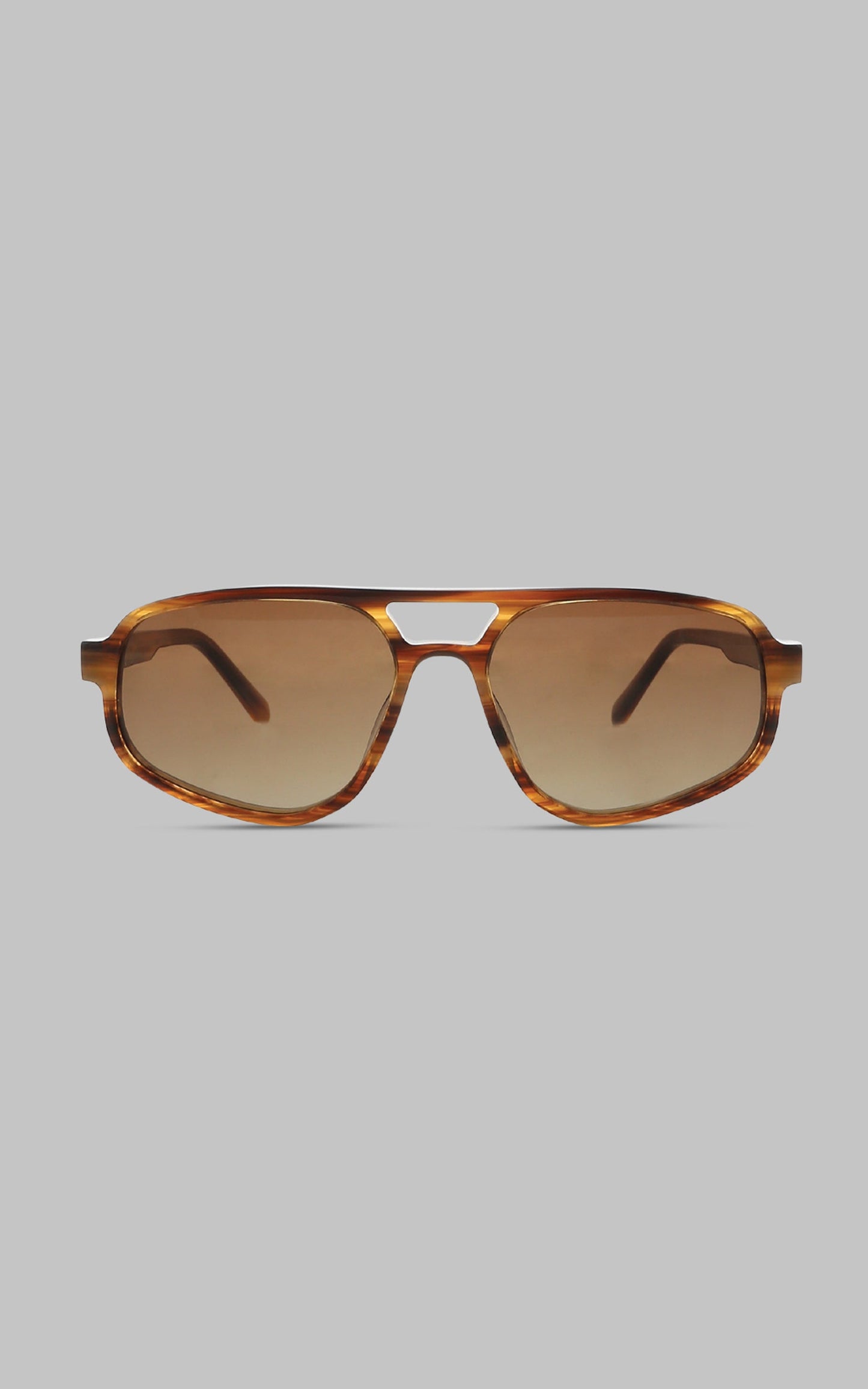 Banbe Eyewear - The Ashley in Stripe Honey Tort Brown