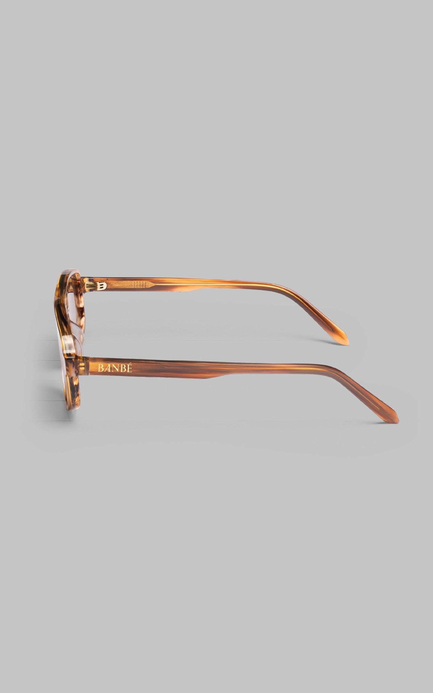 Banbe Eyewear - The Ashley in Stripe Honey Tort Brown
