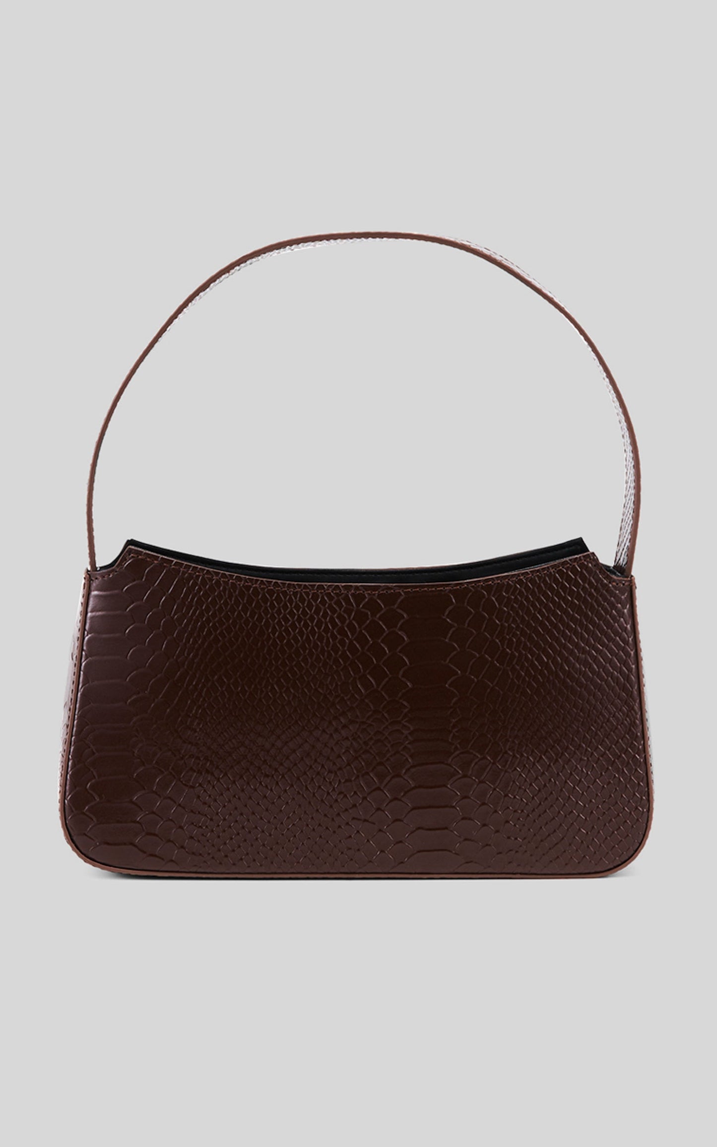 NAKEDVICE - THE CAMELIA BAG in COCOA/SILVER
