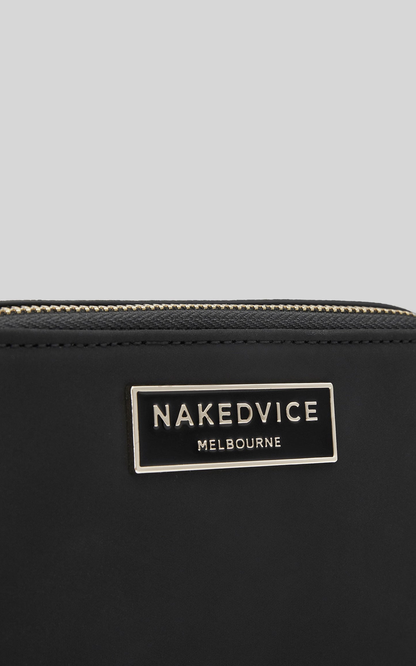 Nakedvice - The Lexie Nylon Bag in Black / Gold