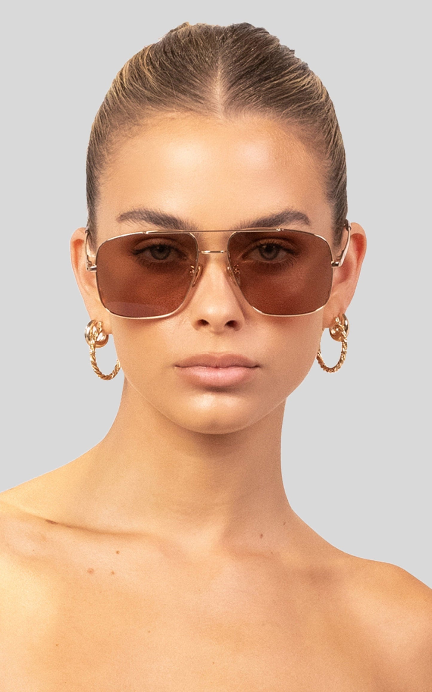 Banbe Eyewear - The Maxwell in Gold Caramel