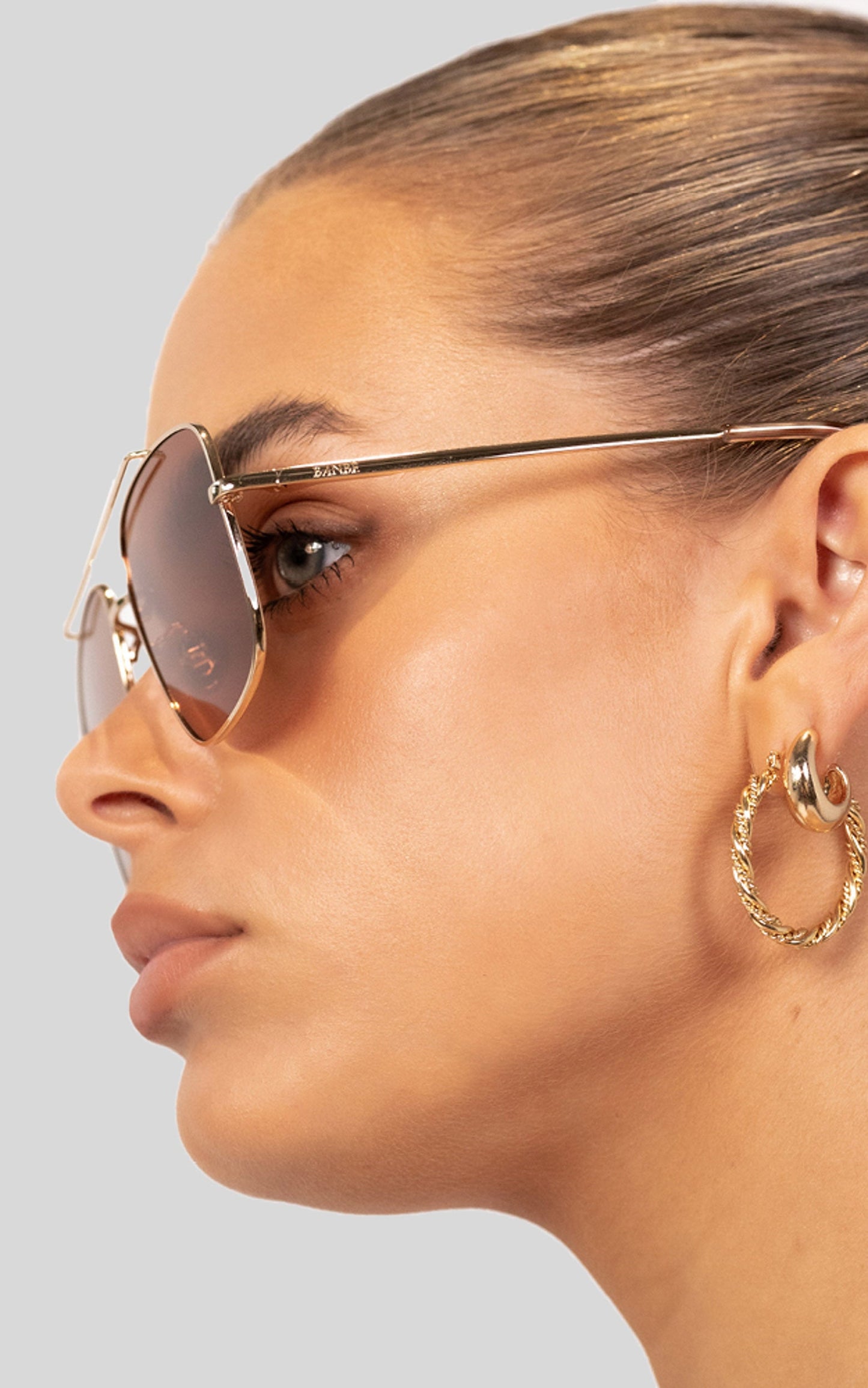 Banbe Eyewear - The Maxwell in Gold Caramel