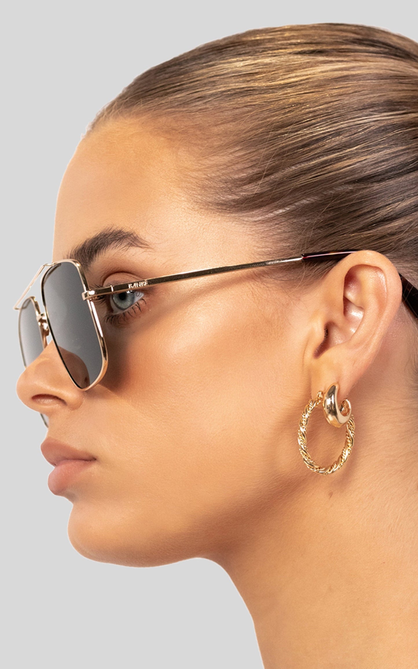 Banbe Eyewear - The Maxwell in Gold Dark Green