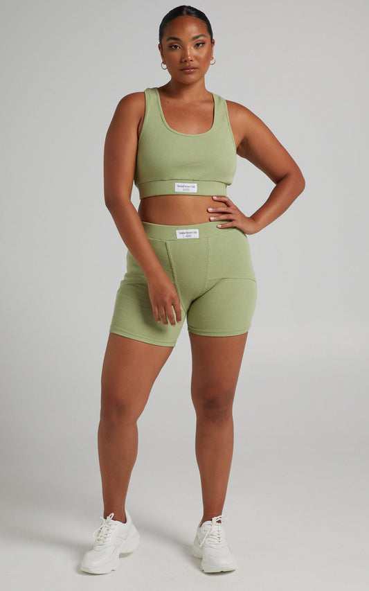 Sunday Leisure Club - Kairi Bike Shorts in Sage