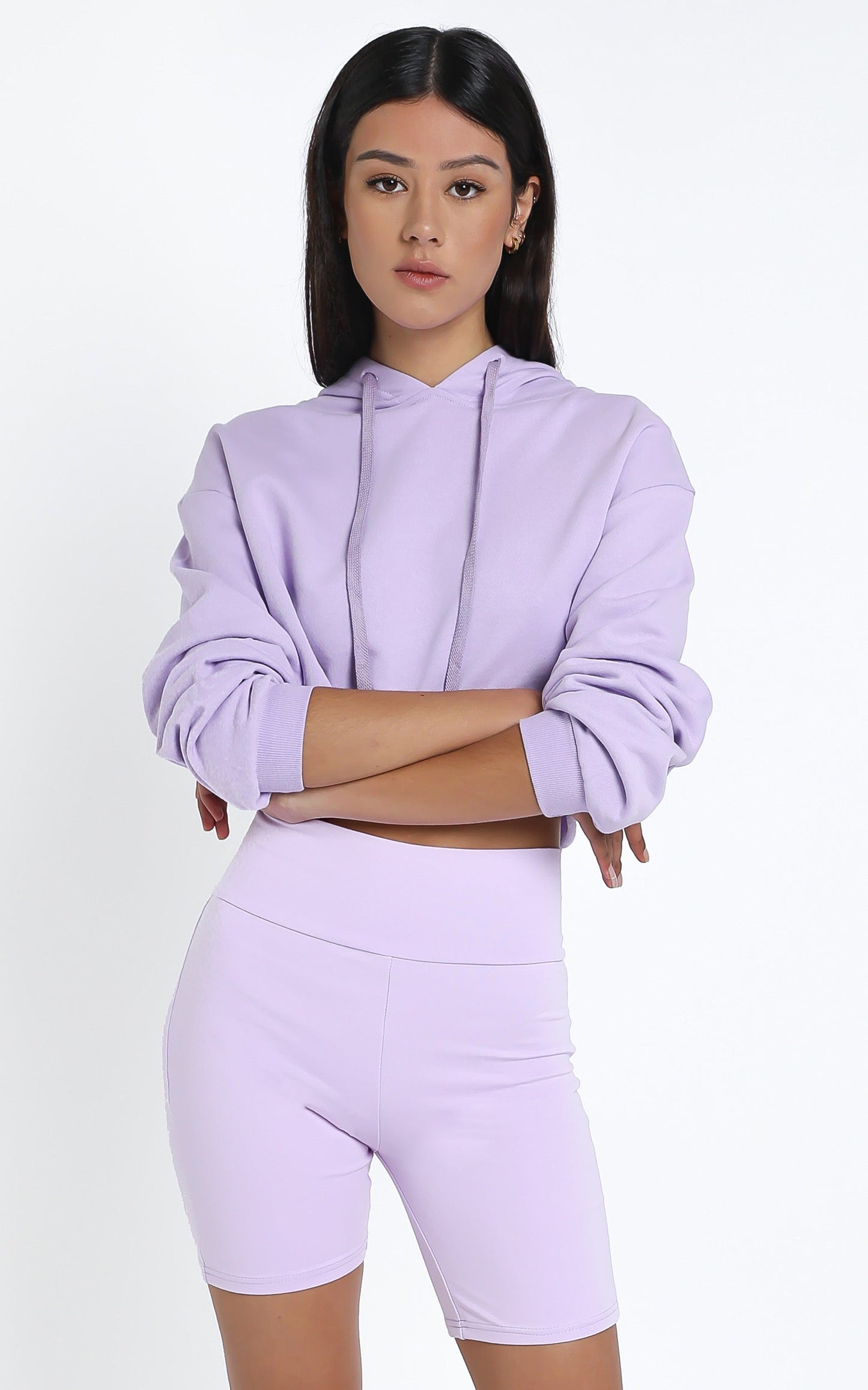 Nerida Bike Shorts in Lilac