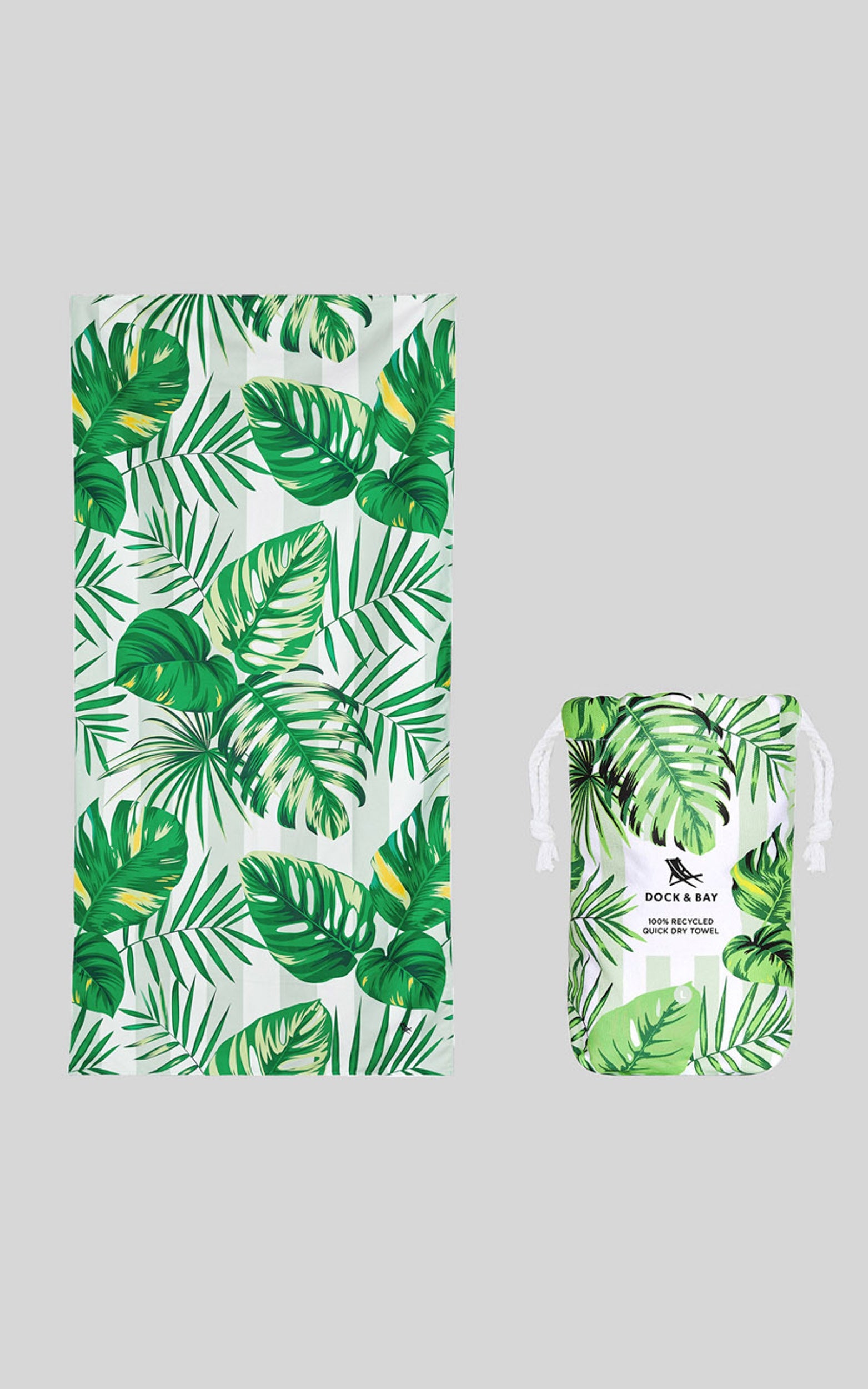 Dock & Bay - Beach Towel Botanical Collection (L) in Palm Dreams