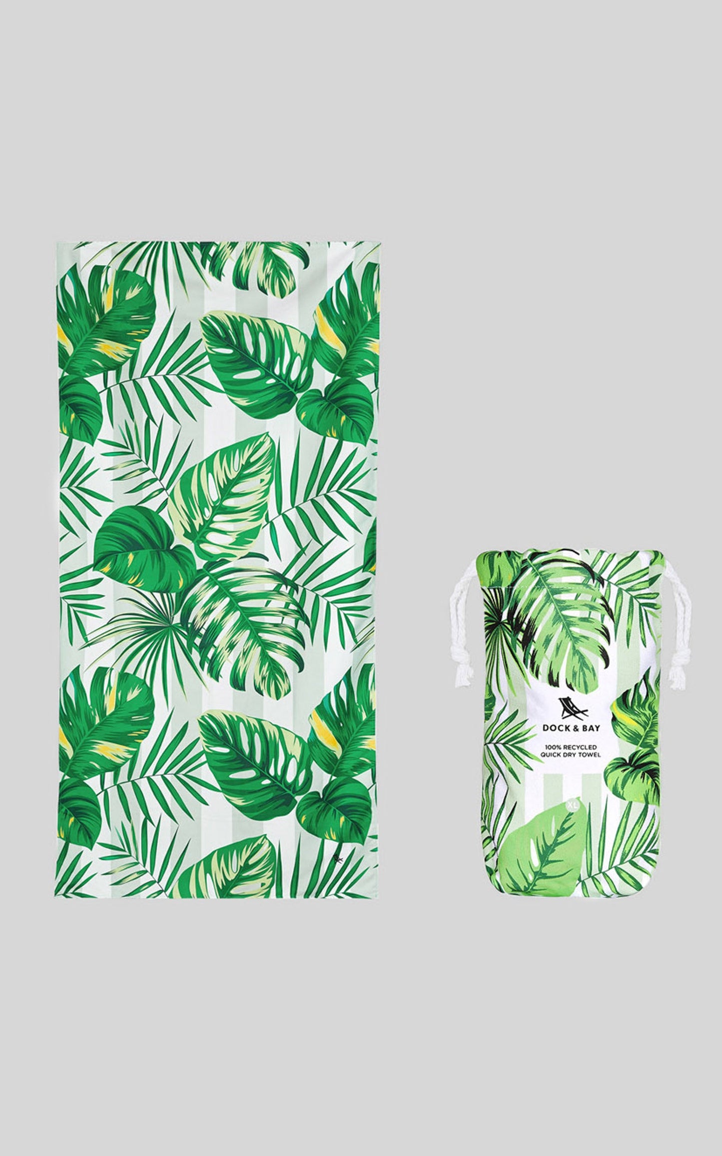 Dock & Bay - Beach Towel Botanical Collection (L) in Palm Dreams