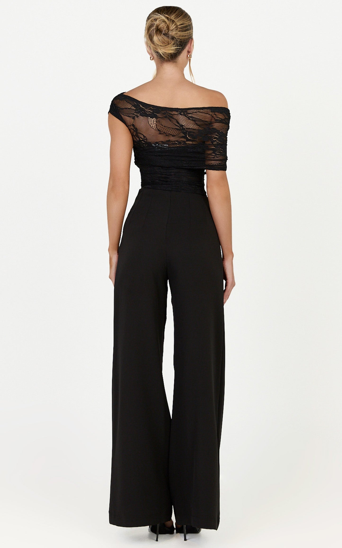 Thalassa Top - Cap Sleeve Off Shoulder Top in Black