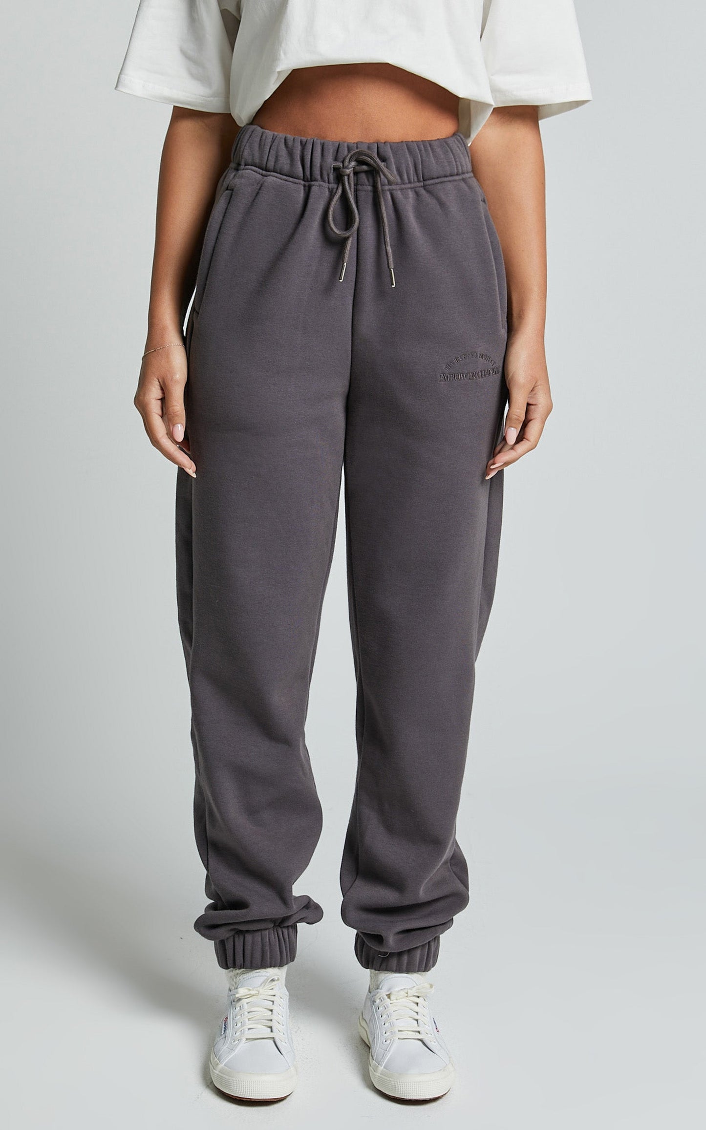 The Hunger Project X Showpo - THP Track Pants in Grey