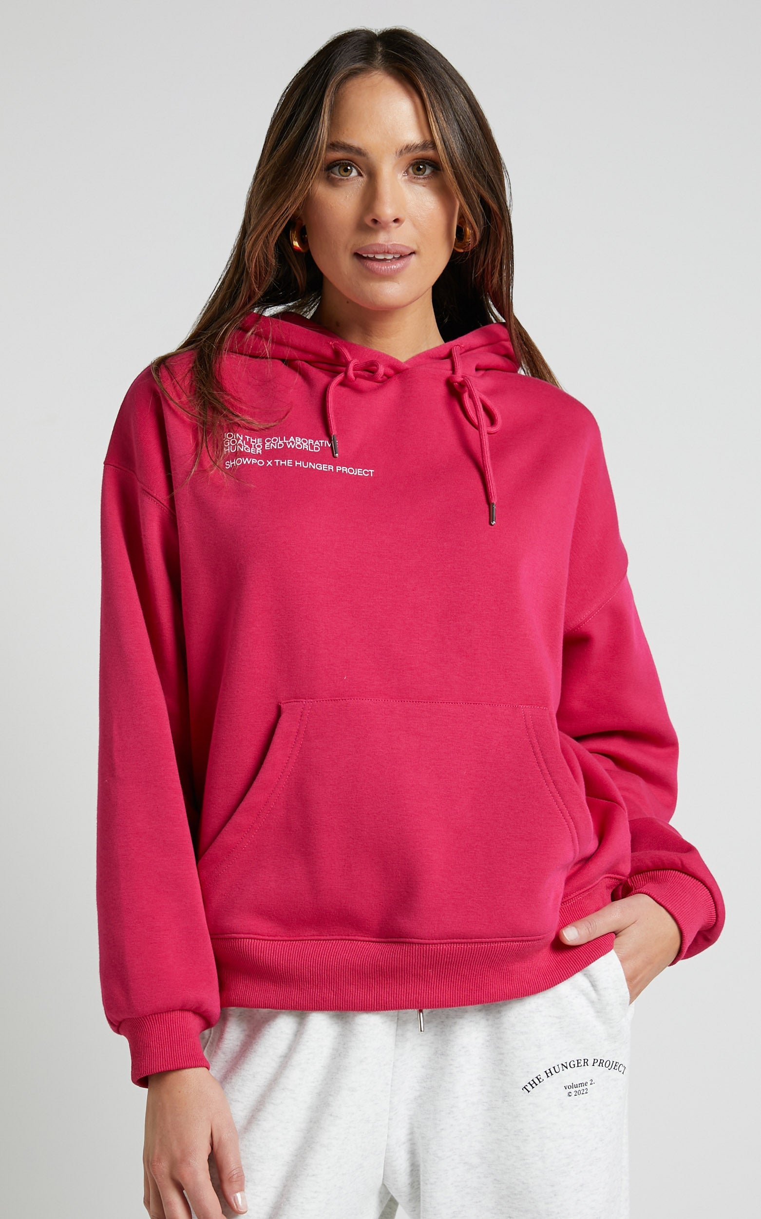 The Hunger Project x Showpo - Collaborative Hoodie in Mulberry
