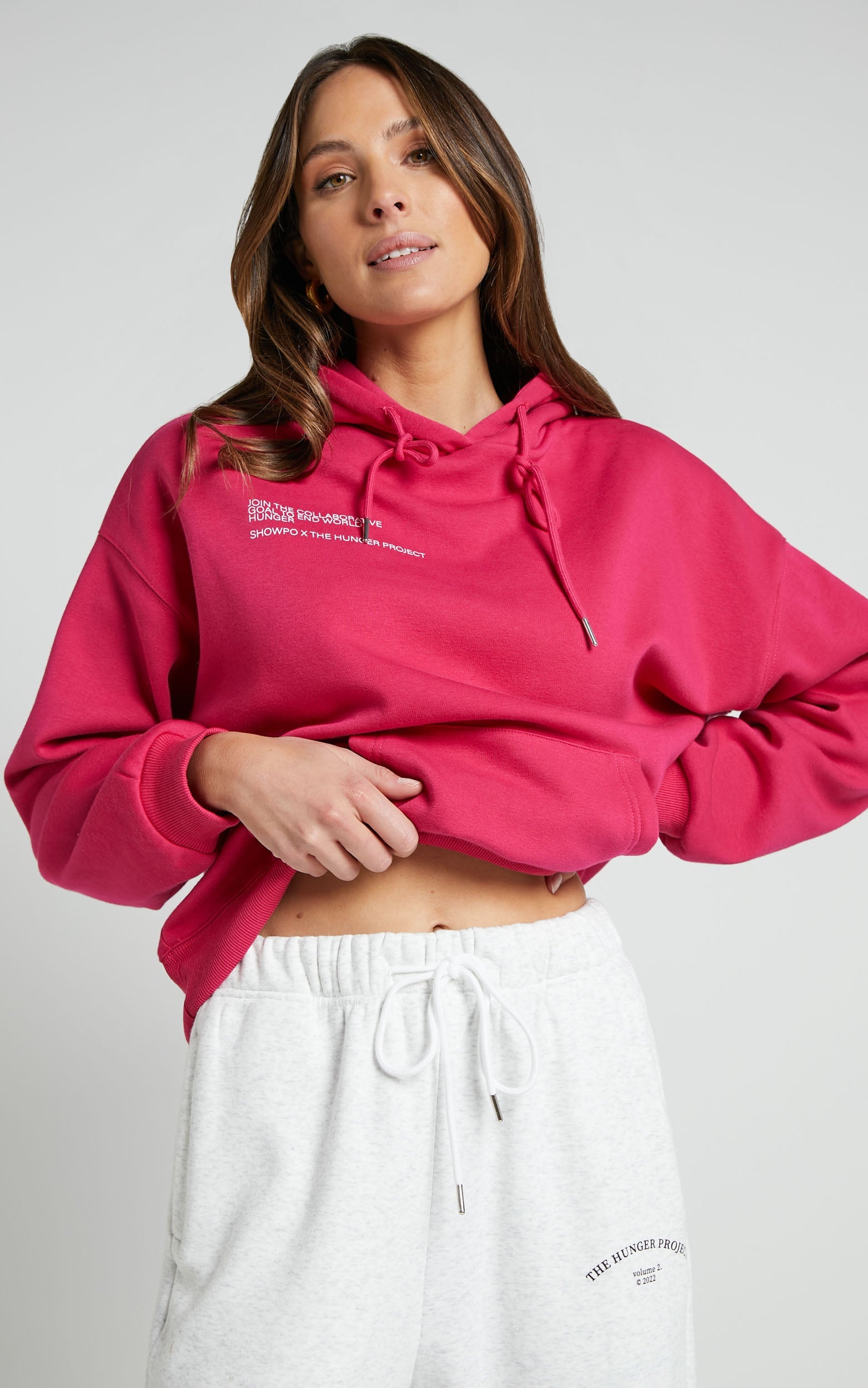 The Hunger Project x Showpo - Collaborative Hoodie in Mulberry