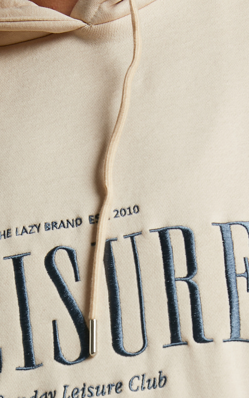Sunday Leisure Club - The Lazy Hoodie Leisure Graphic in Stone