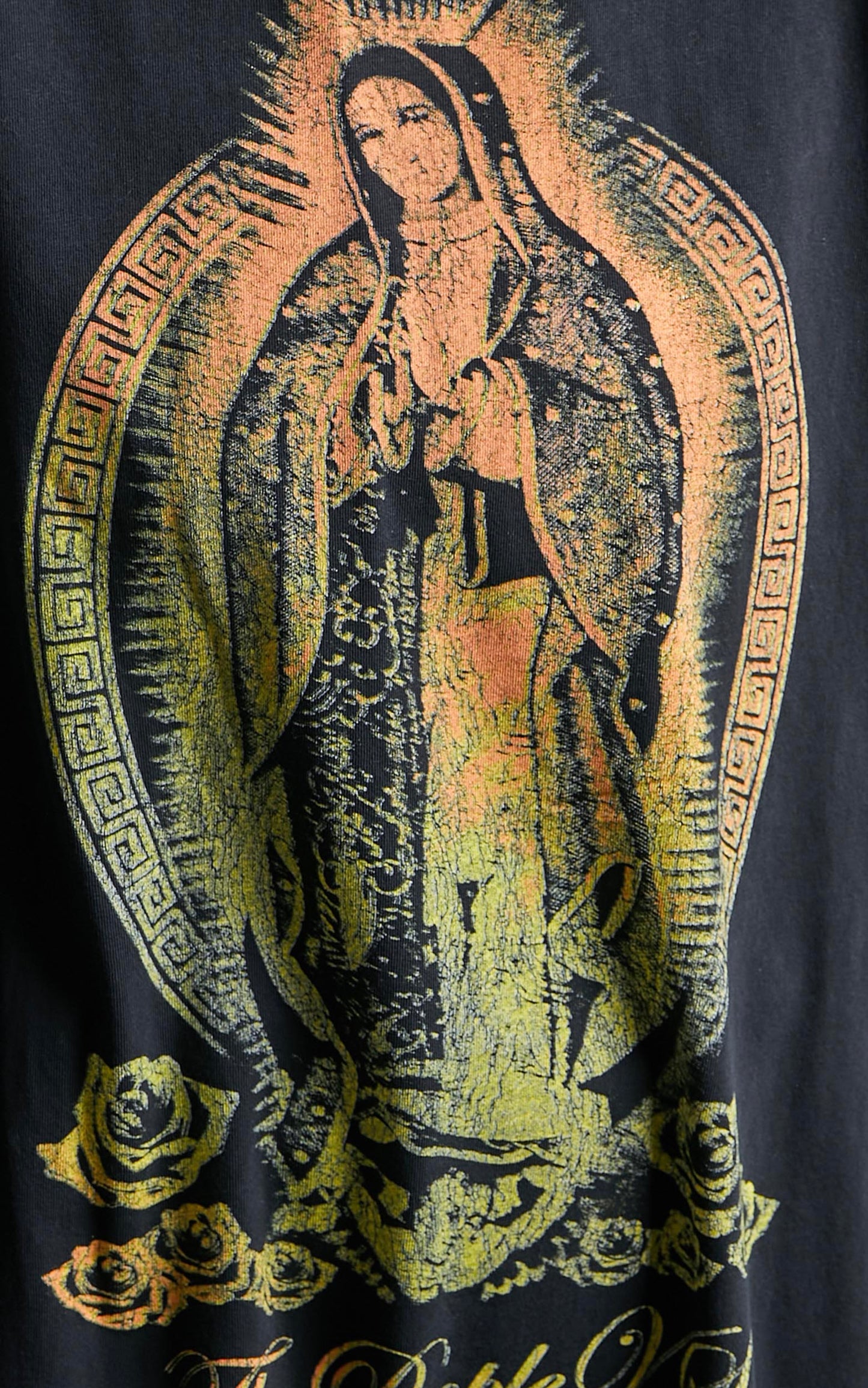 The People Vs - Blessed Long Sleeve Tee Dress in Ultra Black