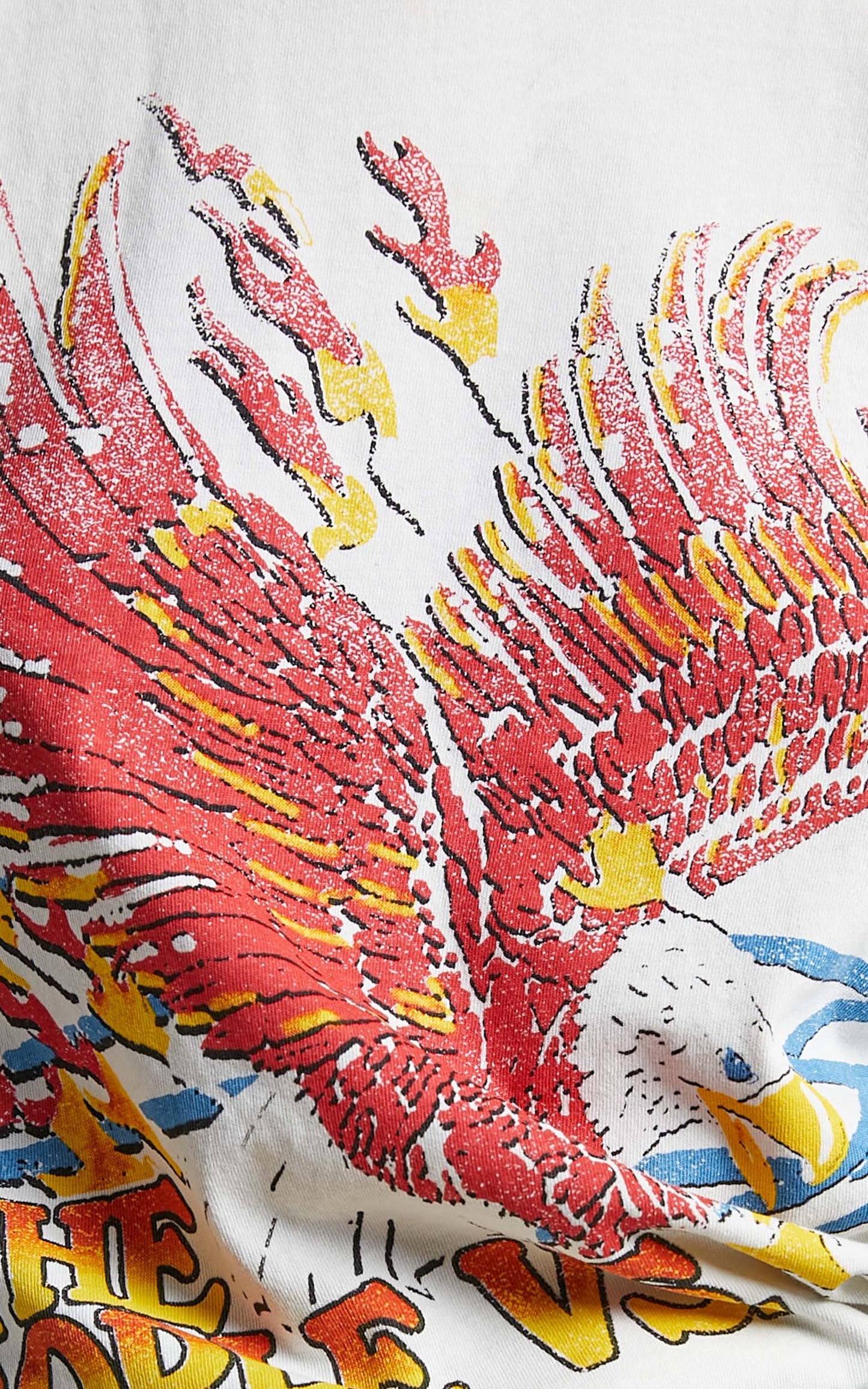 The People Vs - Flaming Rally Boyfriend Tee in Alibaster