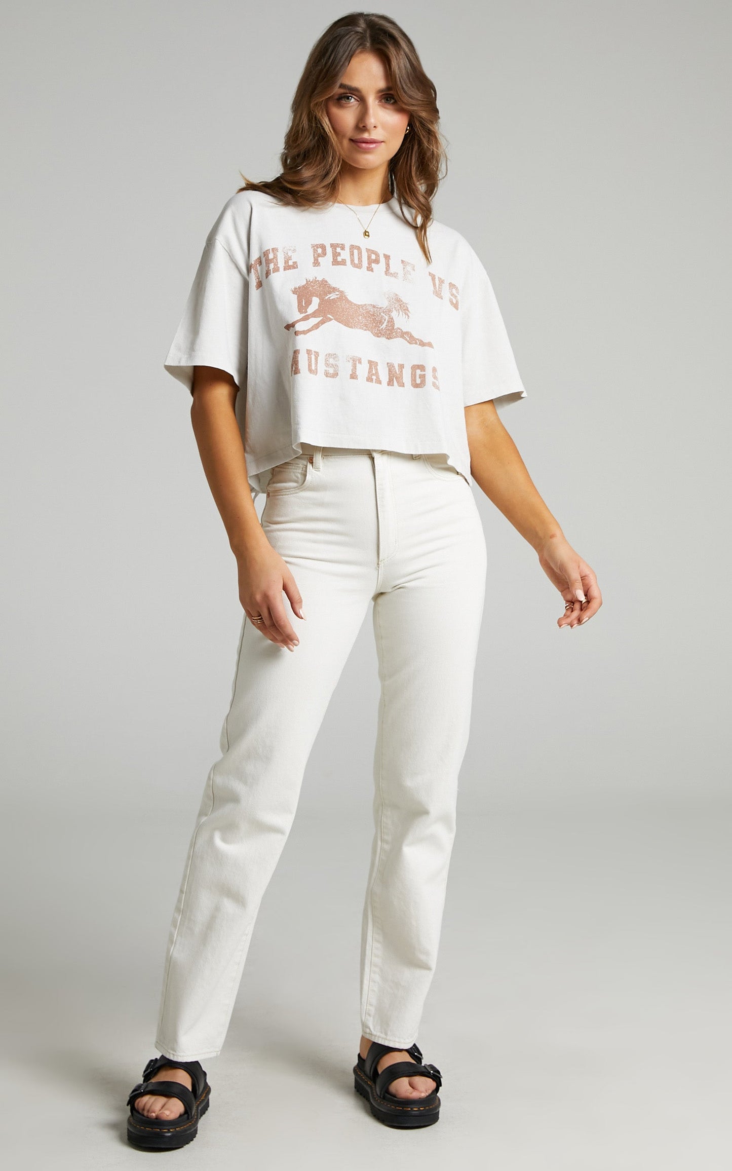 The People Vs - Mustang Helena Tee in Burnout Lemon