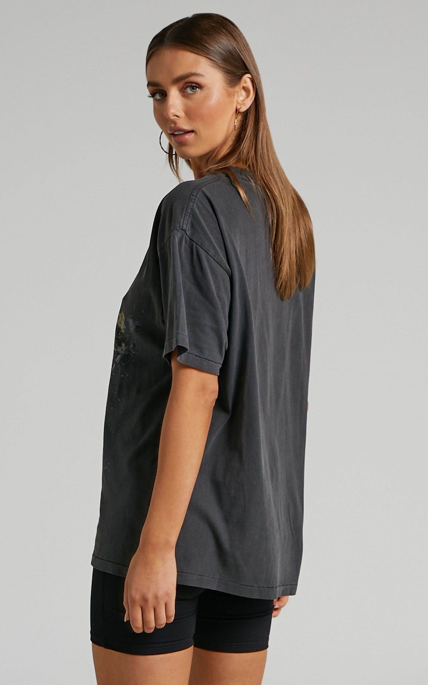 The People Vs - Wilderness Society Boyfriend Tee in Vintage Black