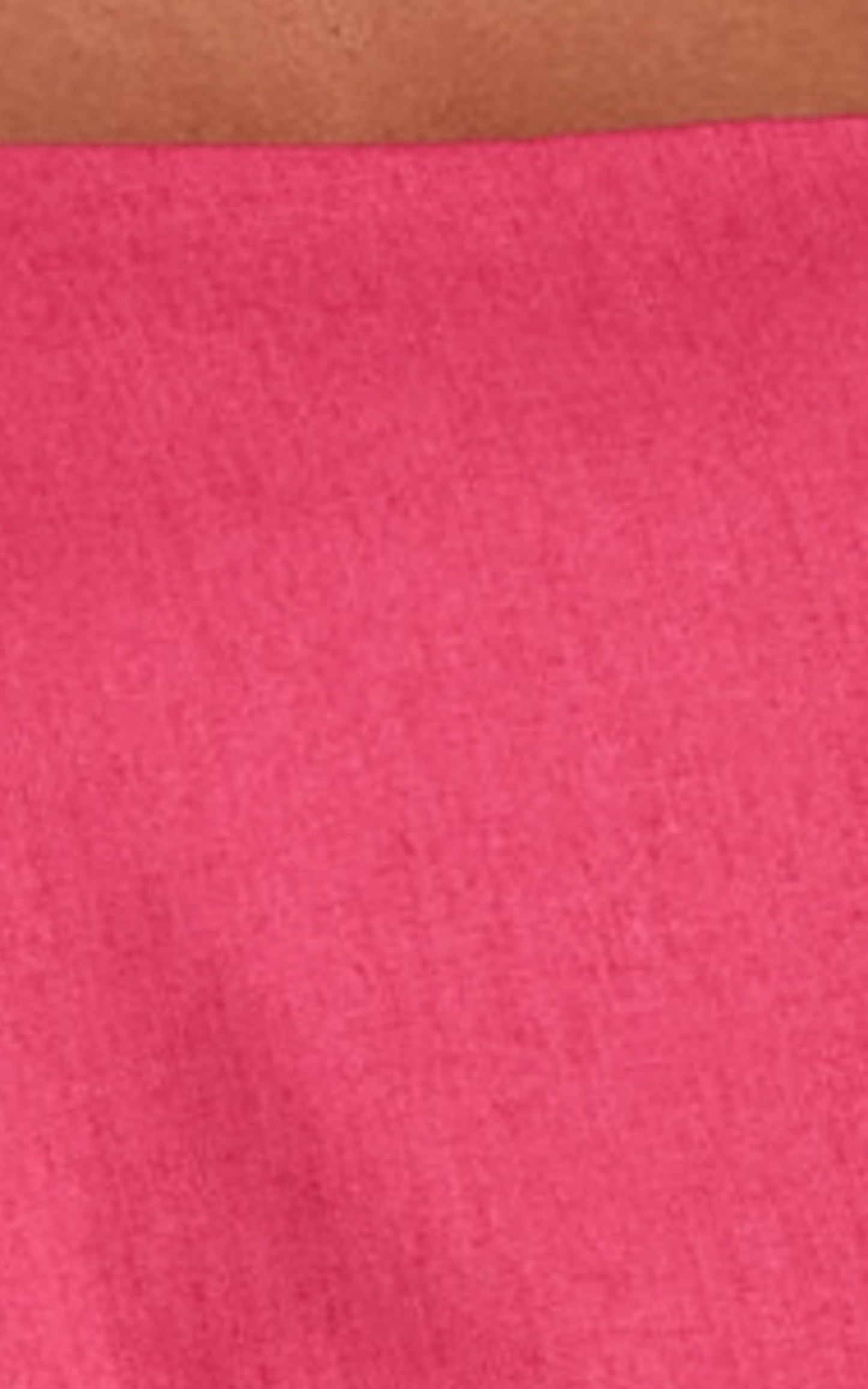 Thelma Two Piece Set - Linen Bandeau Crop Top and Belted Wide Leg Pants Set in Hot Pink