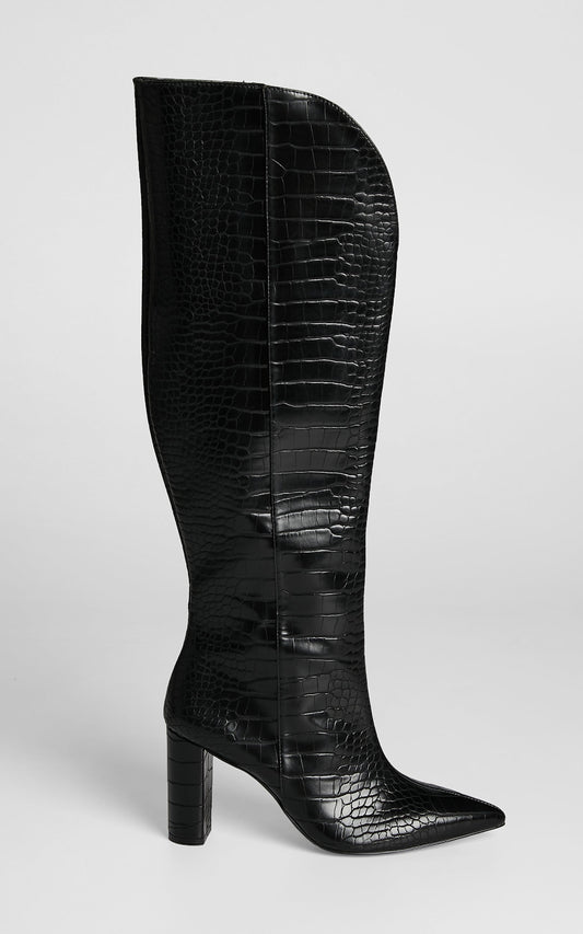 Therapy - Ginny Boots in Black Croc