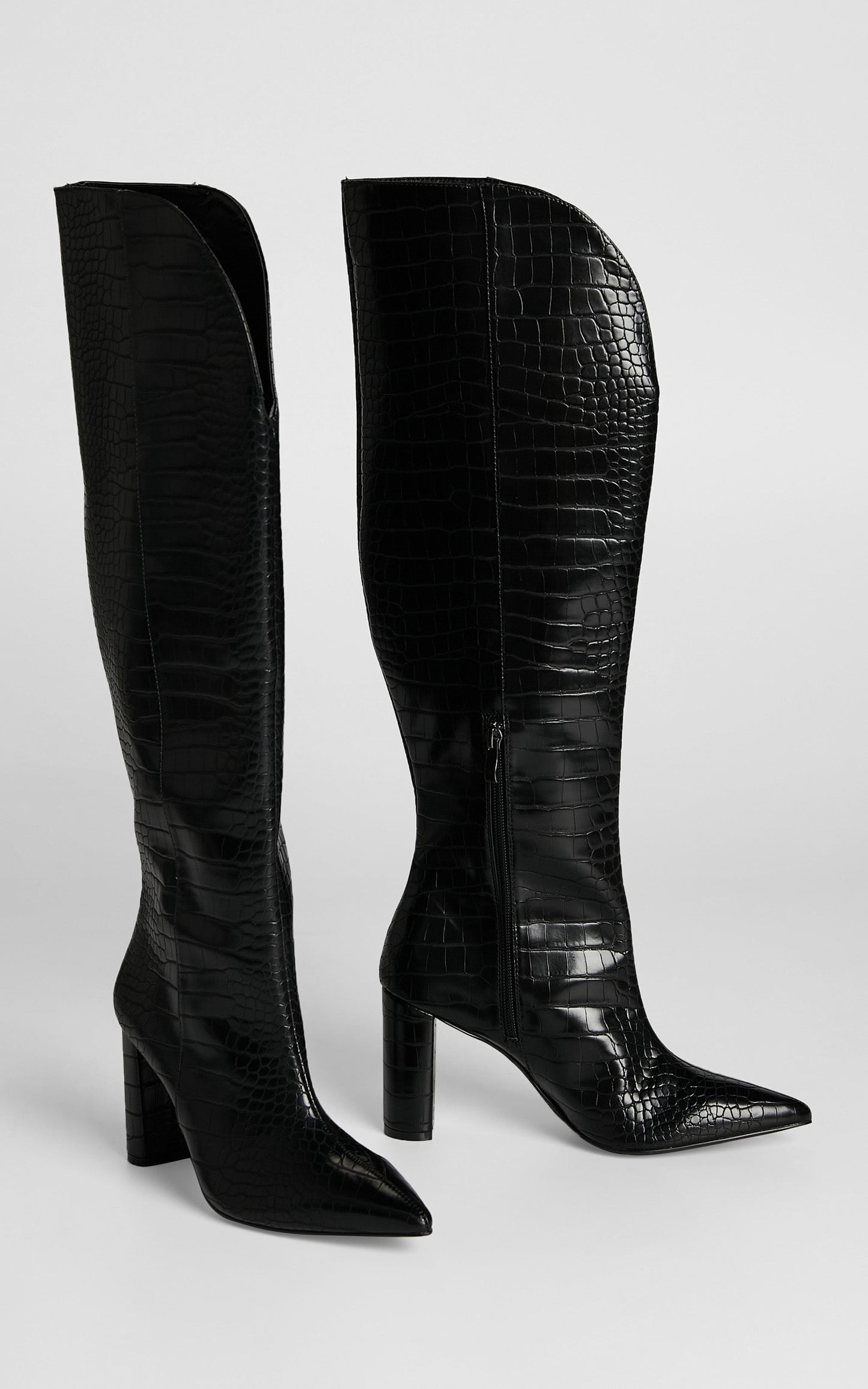 Therapy - Ginny Boots in Black Croc