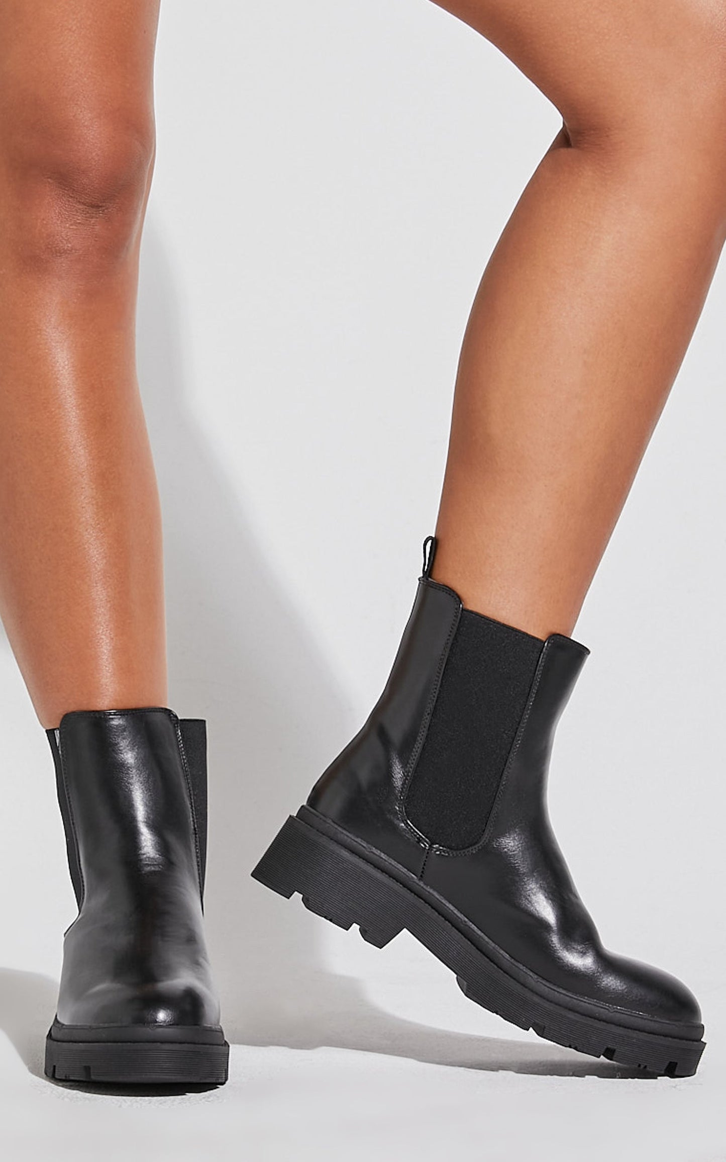 Therapy - Threadbo Boots in Black PU