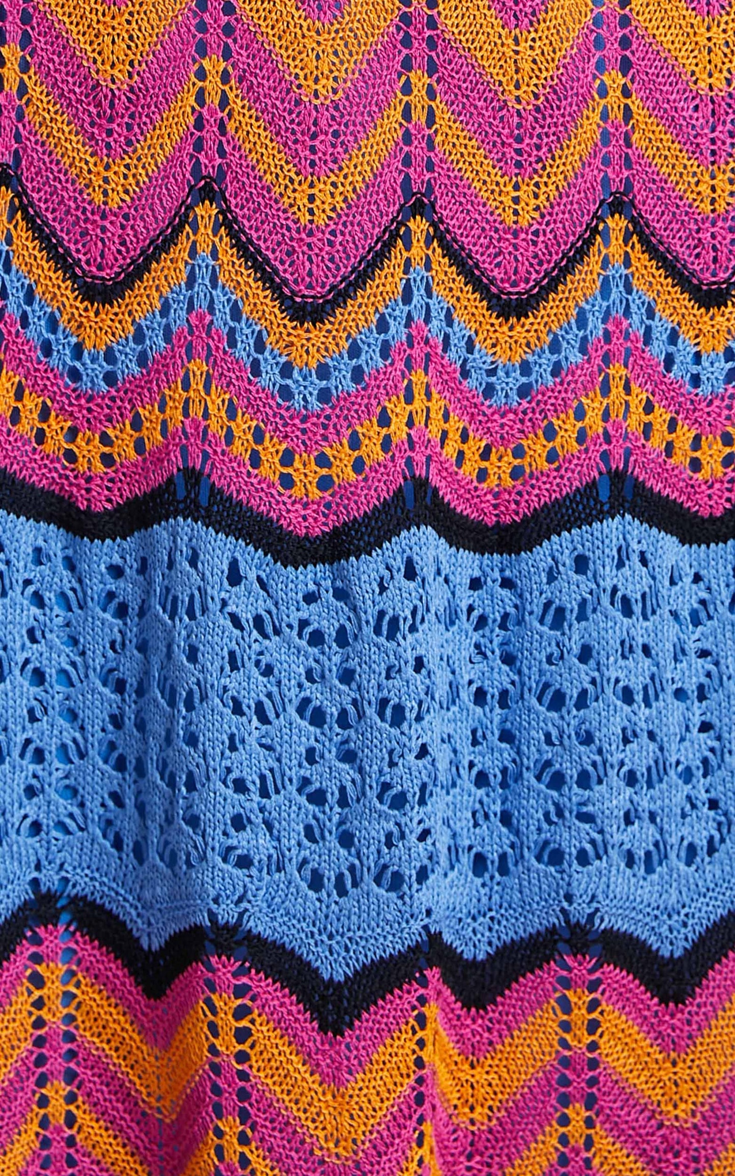 Thommy Crochet Skirt in Royal Blue