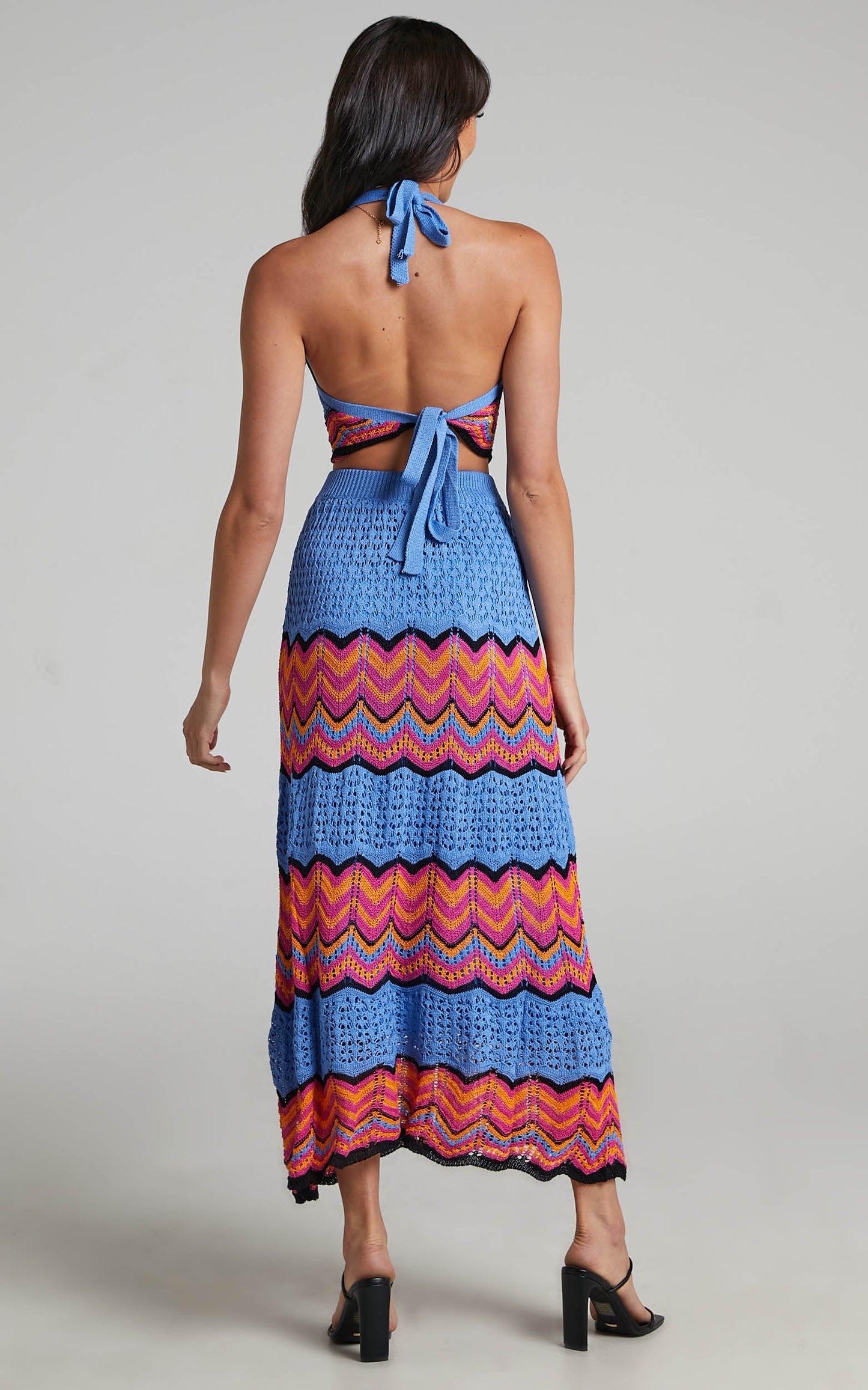 Thommy Crochet Skirt in Royal Blue