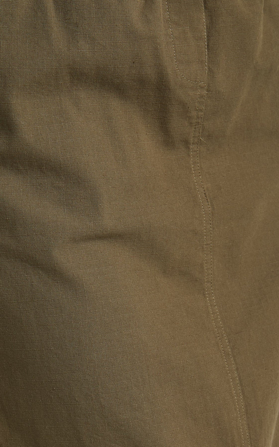 Tia Midi Skirt - Drawstring Cargo Skirt in Khaki