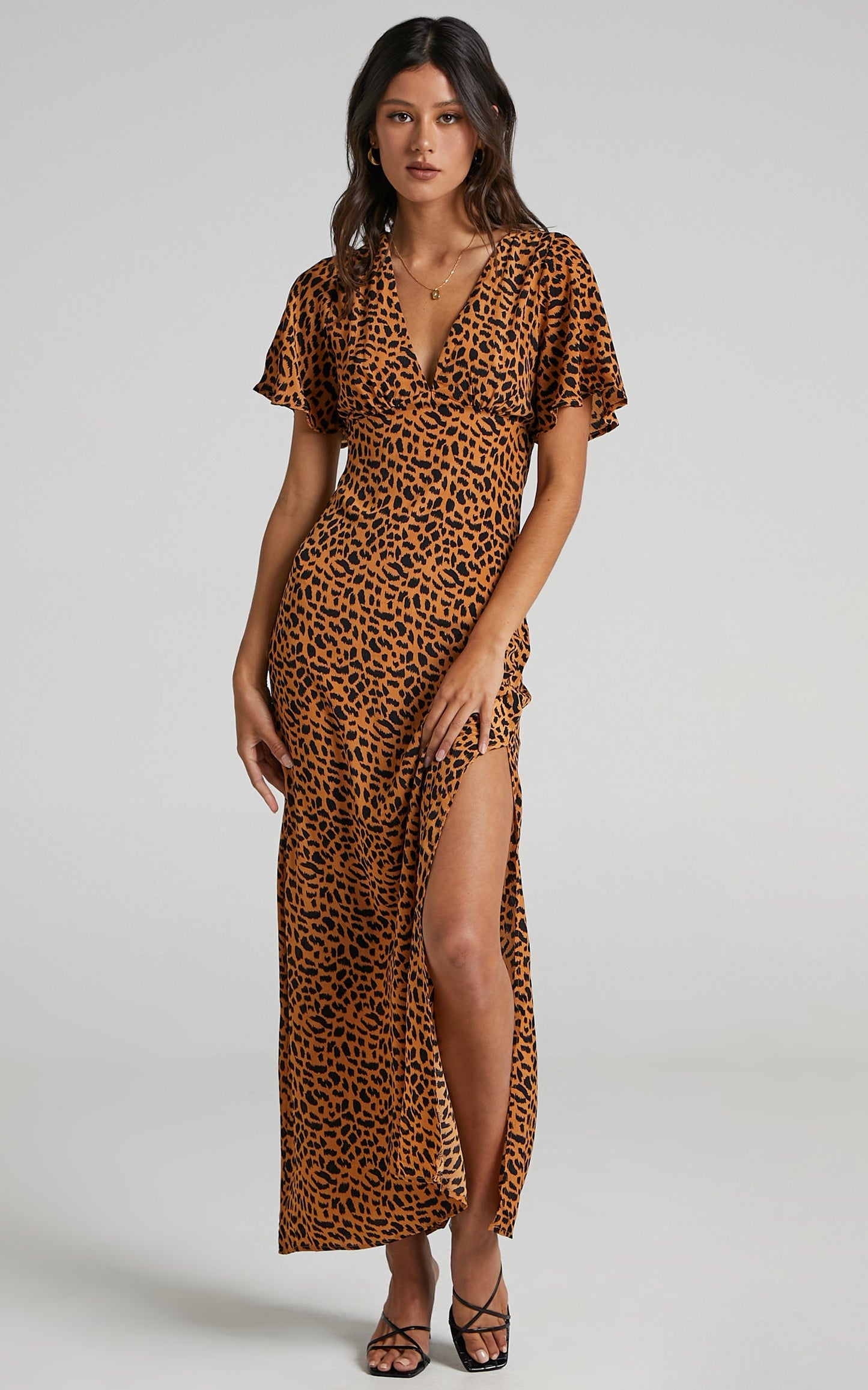Tiarne Relaxed Maxi Dress in Animal Print