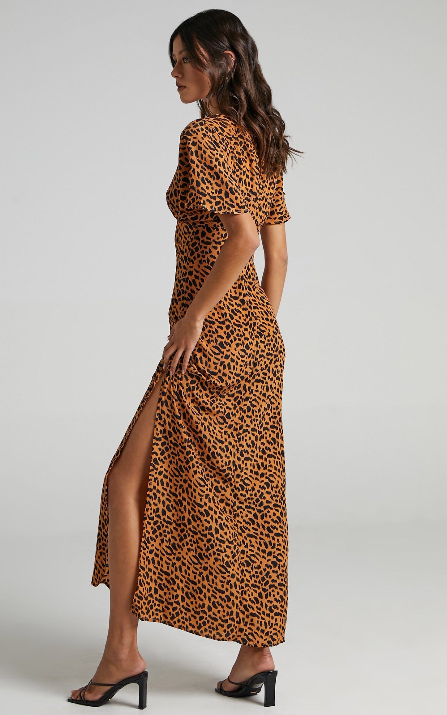 Tiarne Relaxed Maxi Dress in Animal Print