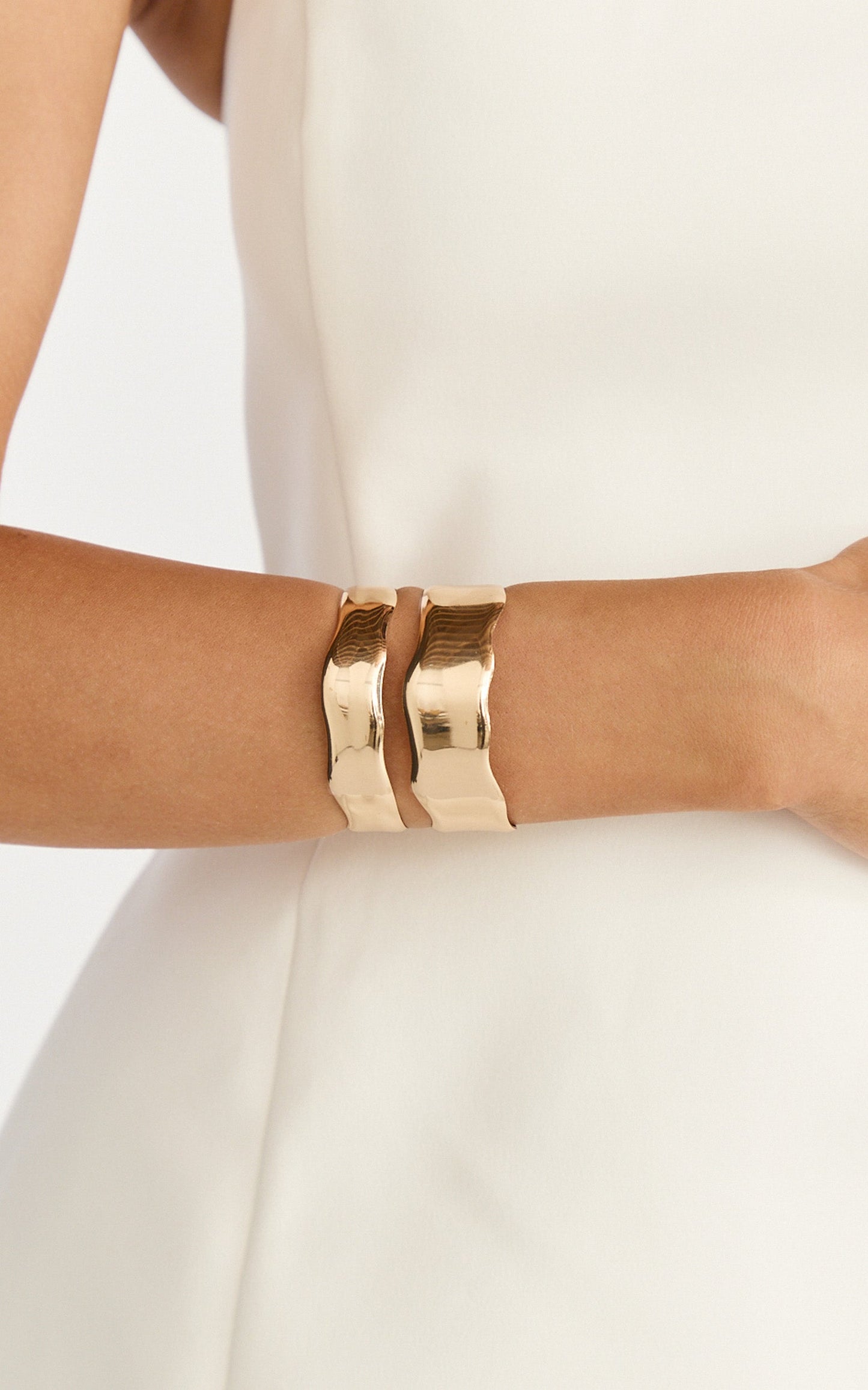 Tilly Bangle - Cuff Bangle in Gold