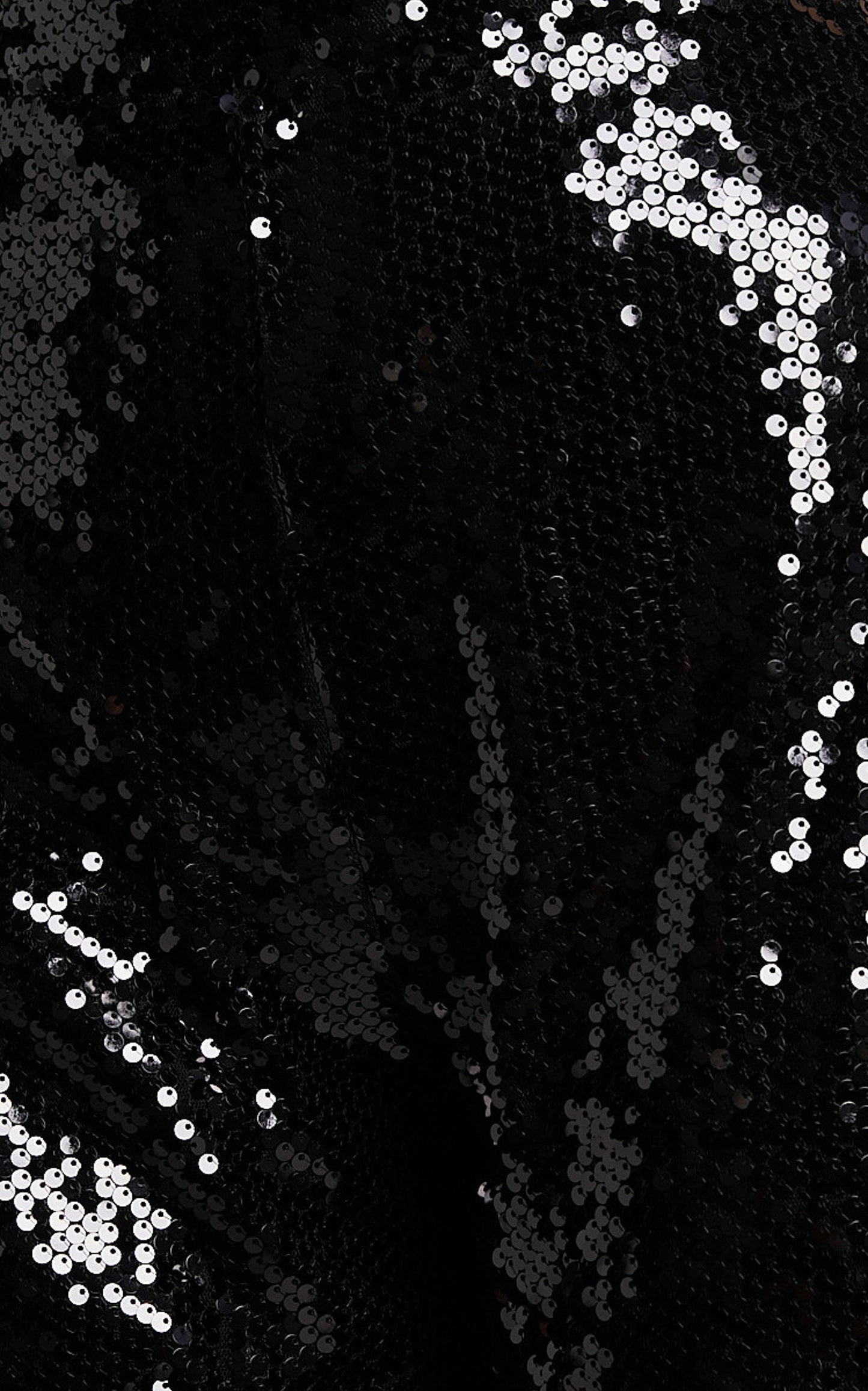 Tirana Shorts - Sequin High Waisted Tailored in Black