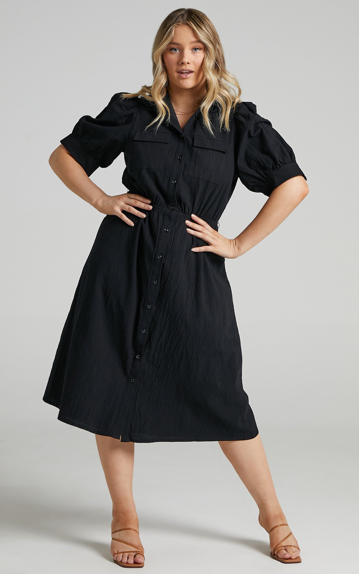 Tiras Dress in Black