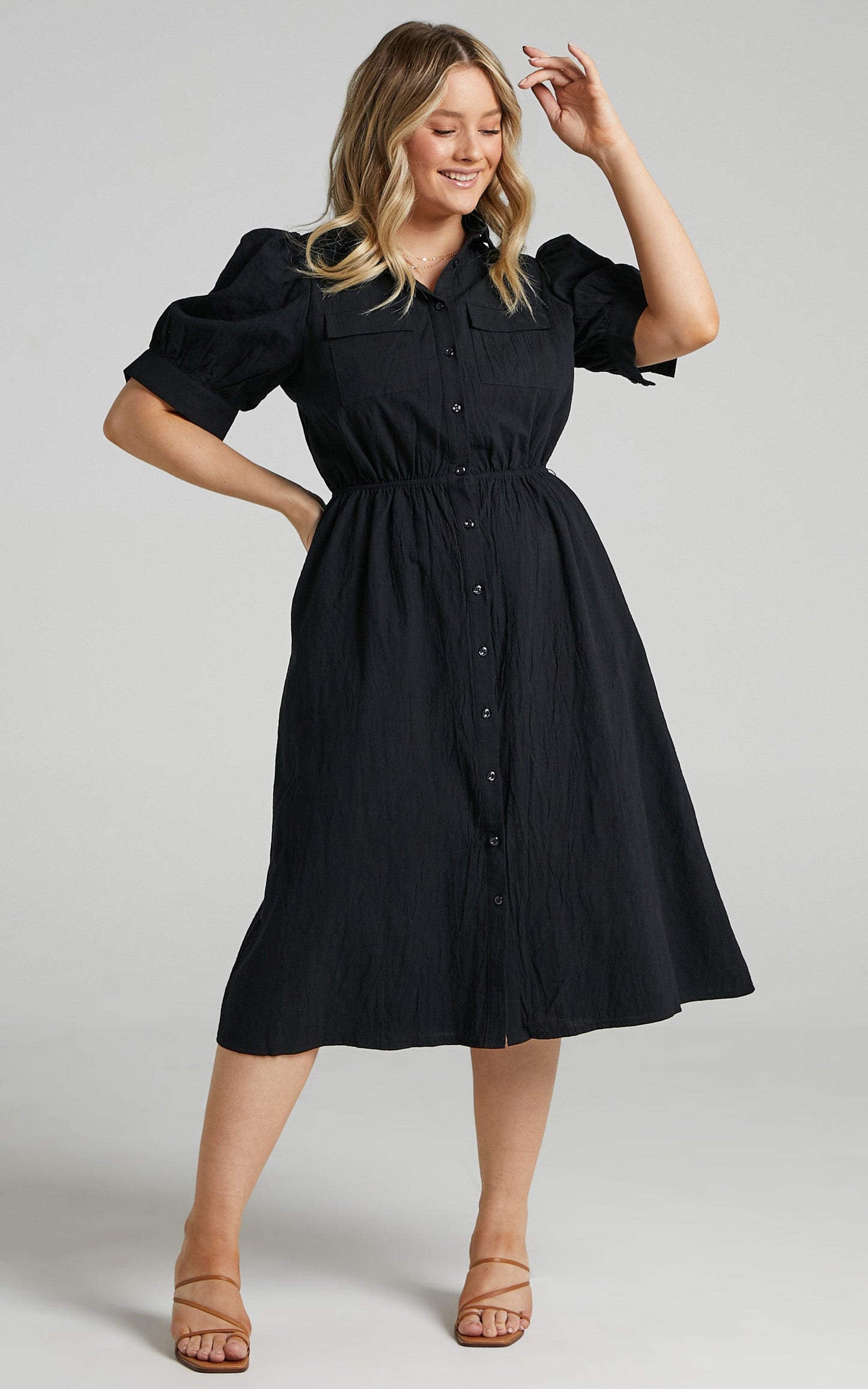 Tiras Dress in Black