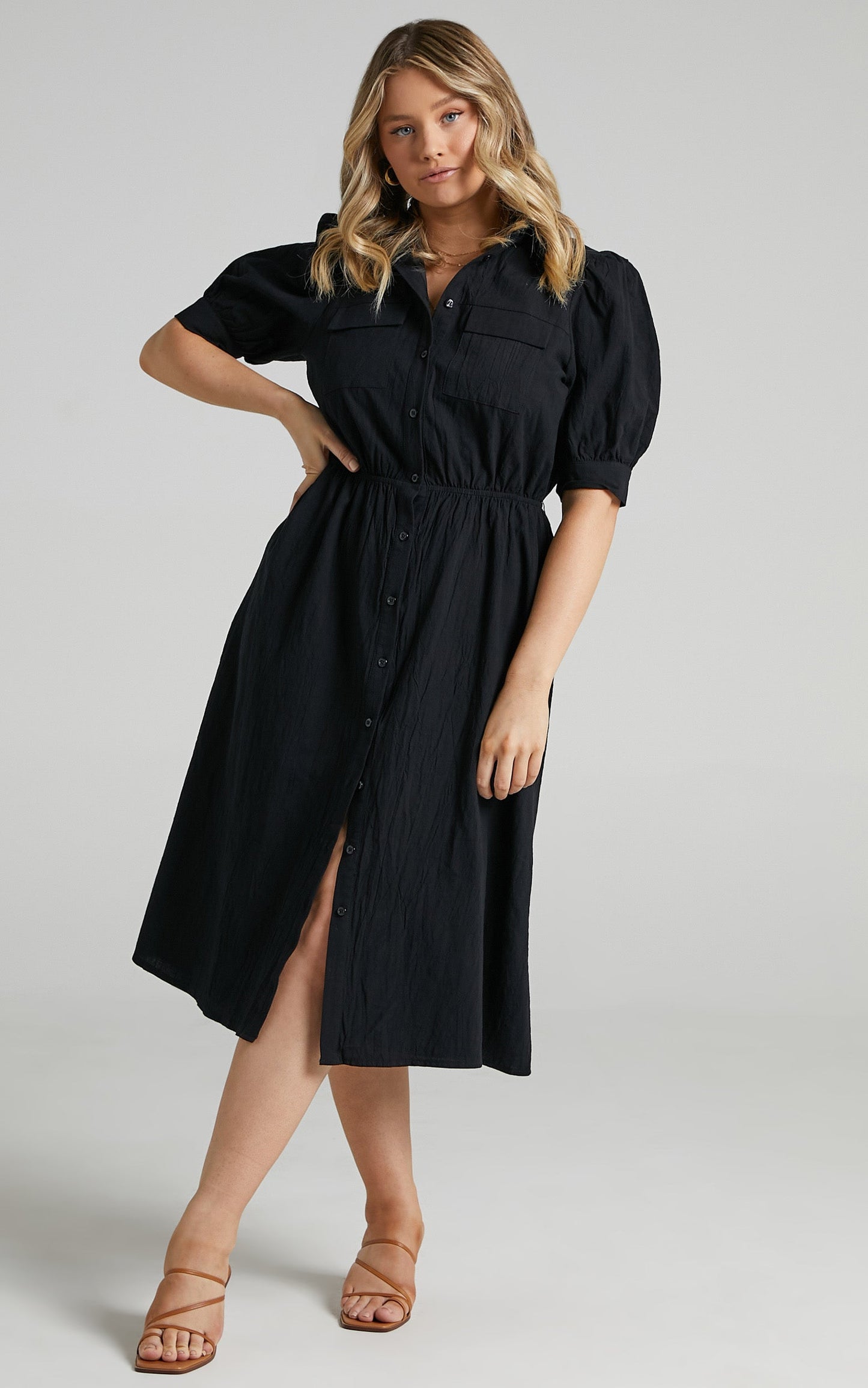Tiras Dress in Black