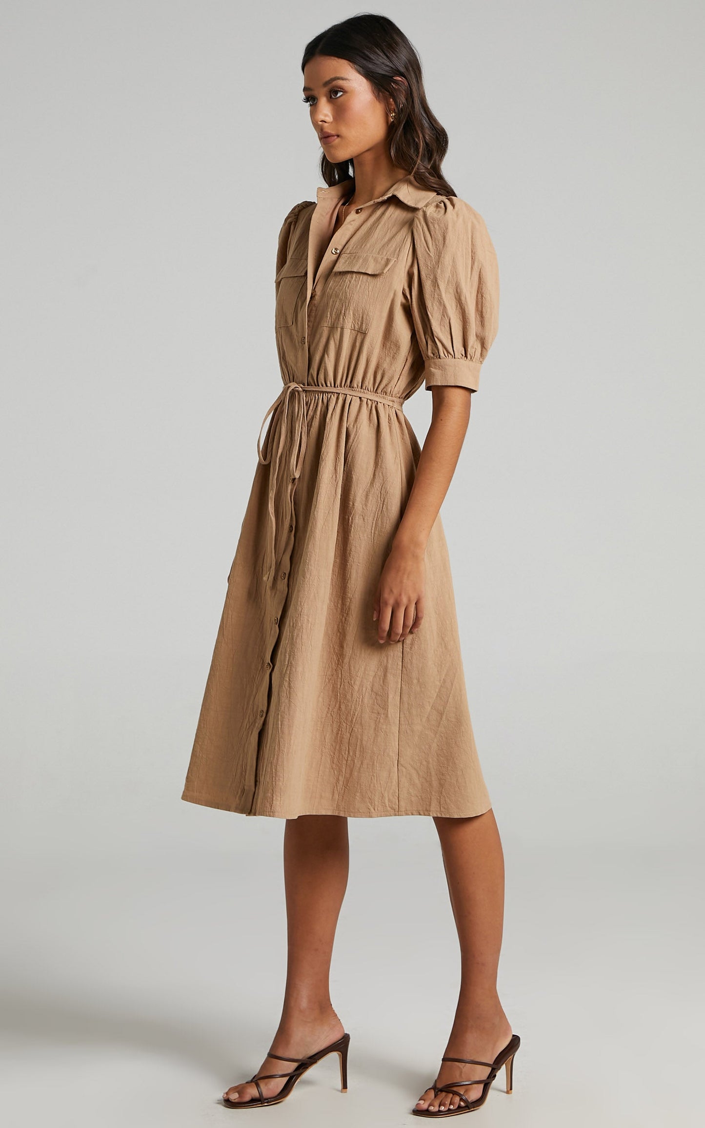 Tiras Dress in Mocha