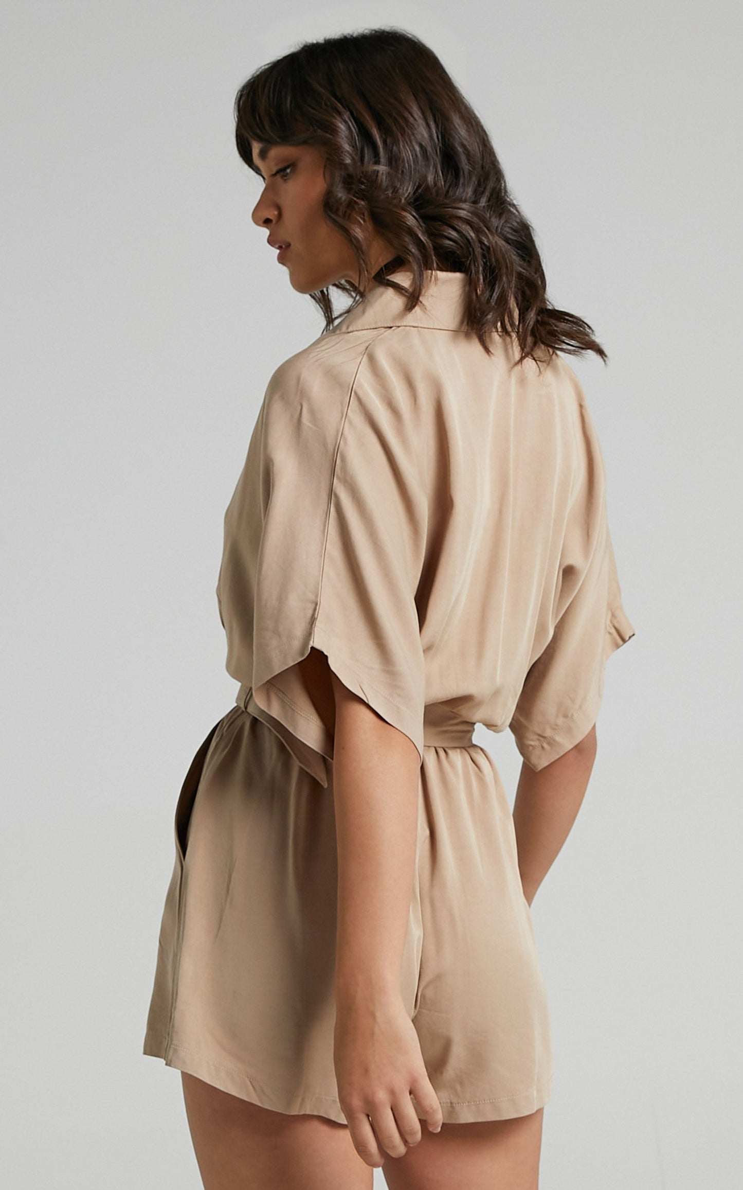 Tonia Playsuit in Beige