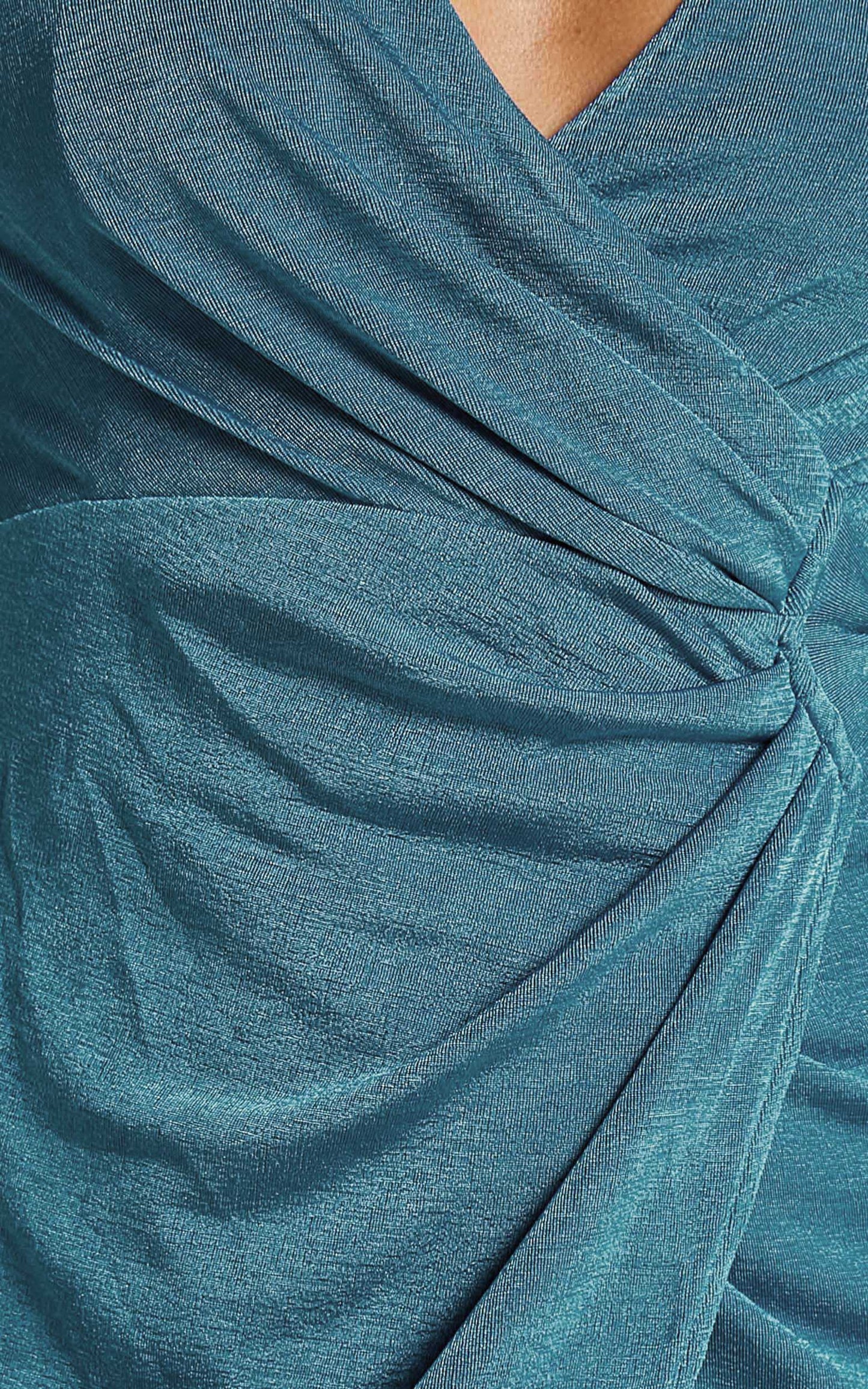 Tracee Maxi Dress - Halterneck Wrap Dress in Emerald