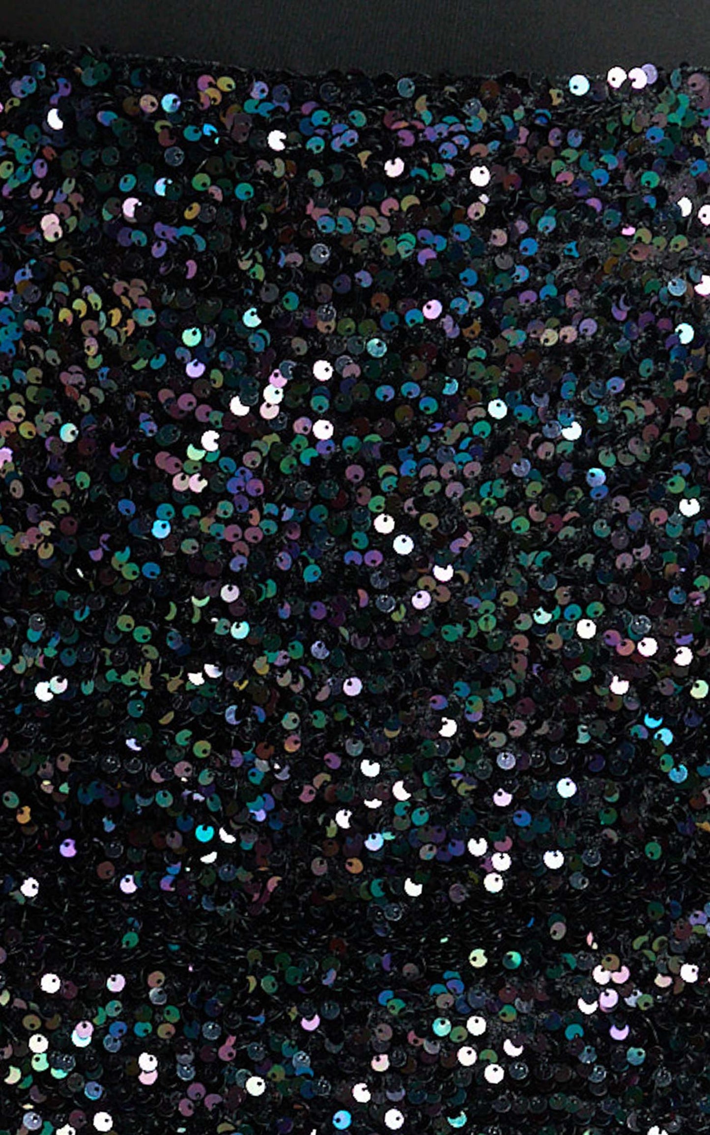 Tracy Mini Skirt - Bodycon Sequin Skirt in Black