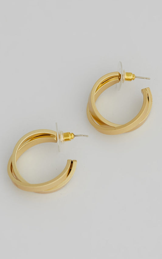 Traya Earrings in Gold