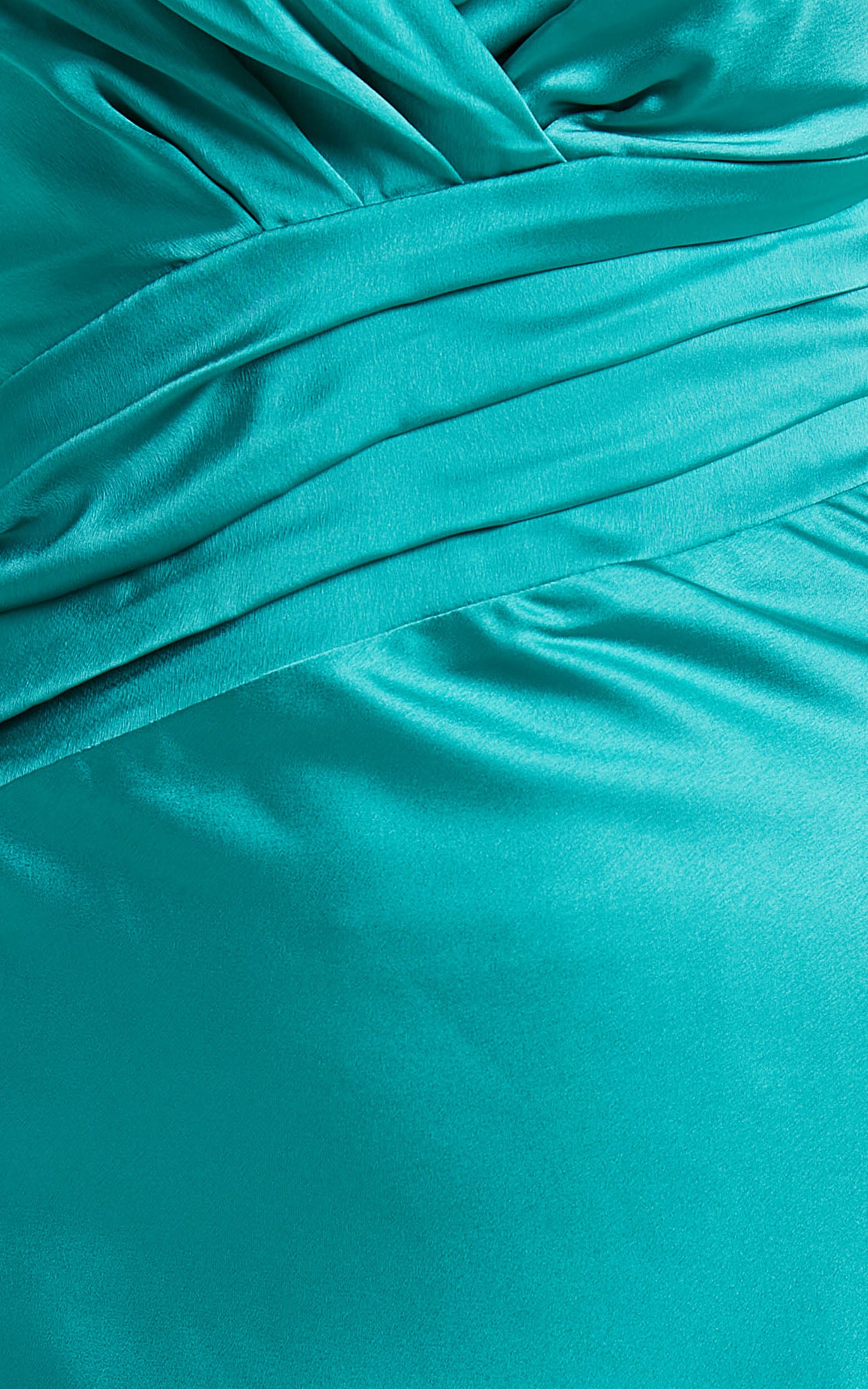 Trilby Dress in Teal Satin