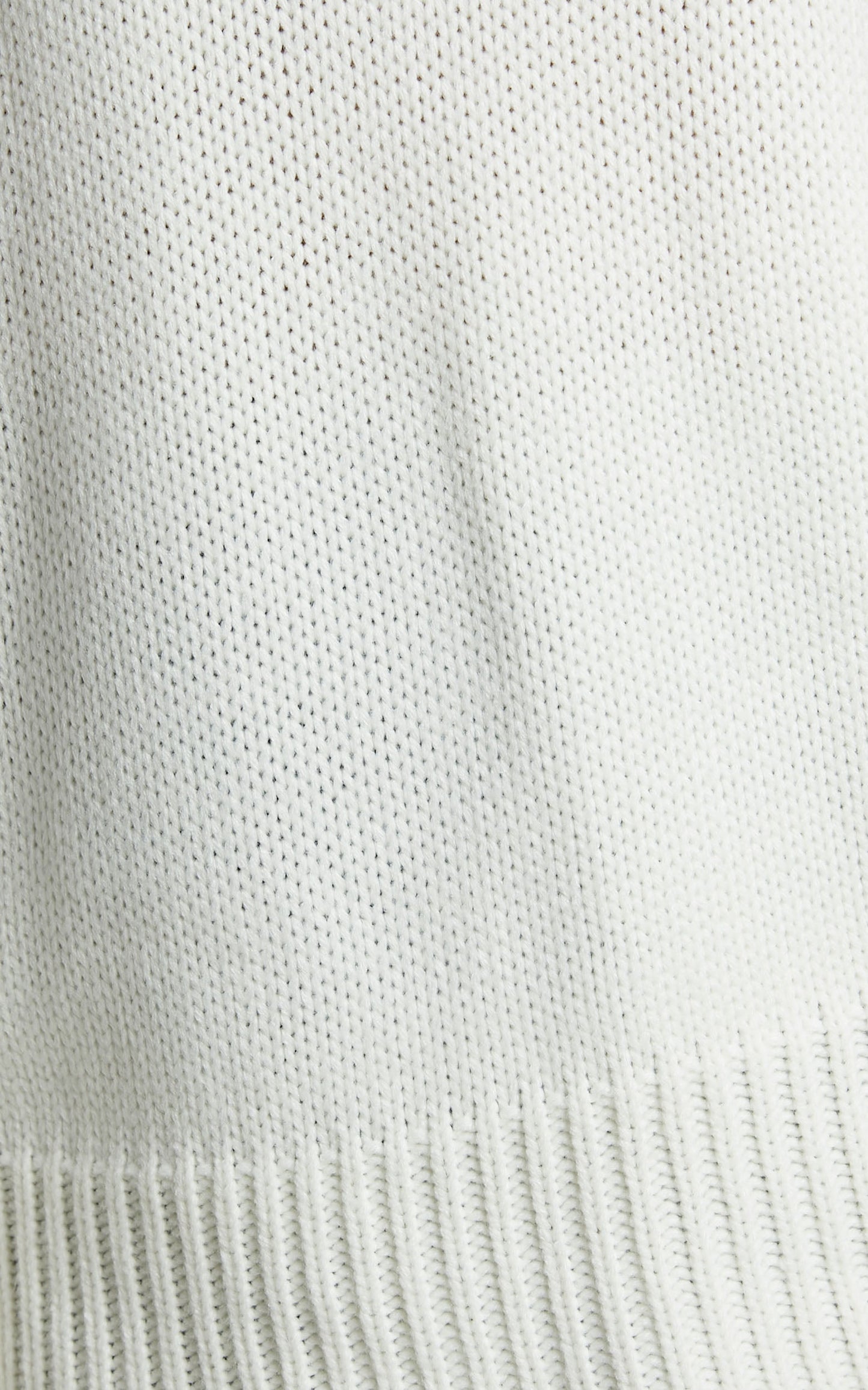 Trizia Jumper - Long Sleeve High Neck Pointelle Knit Jumper in Cream
