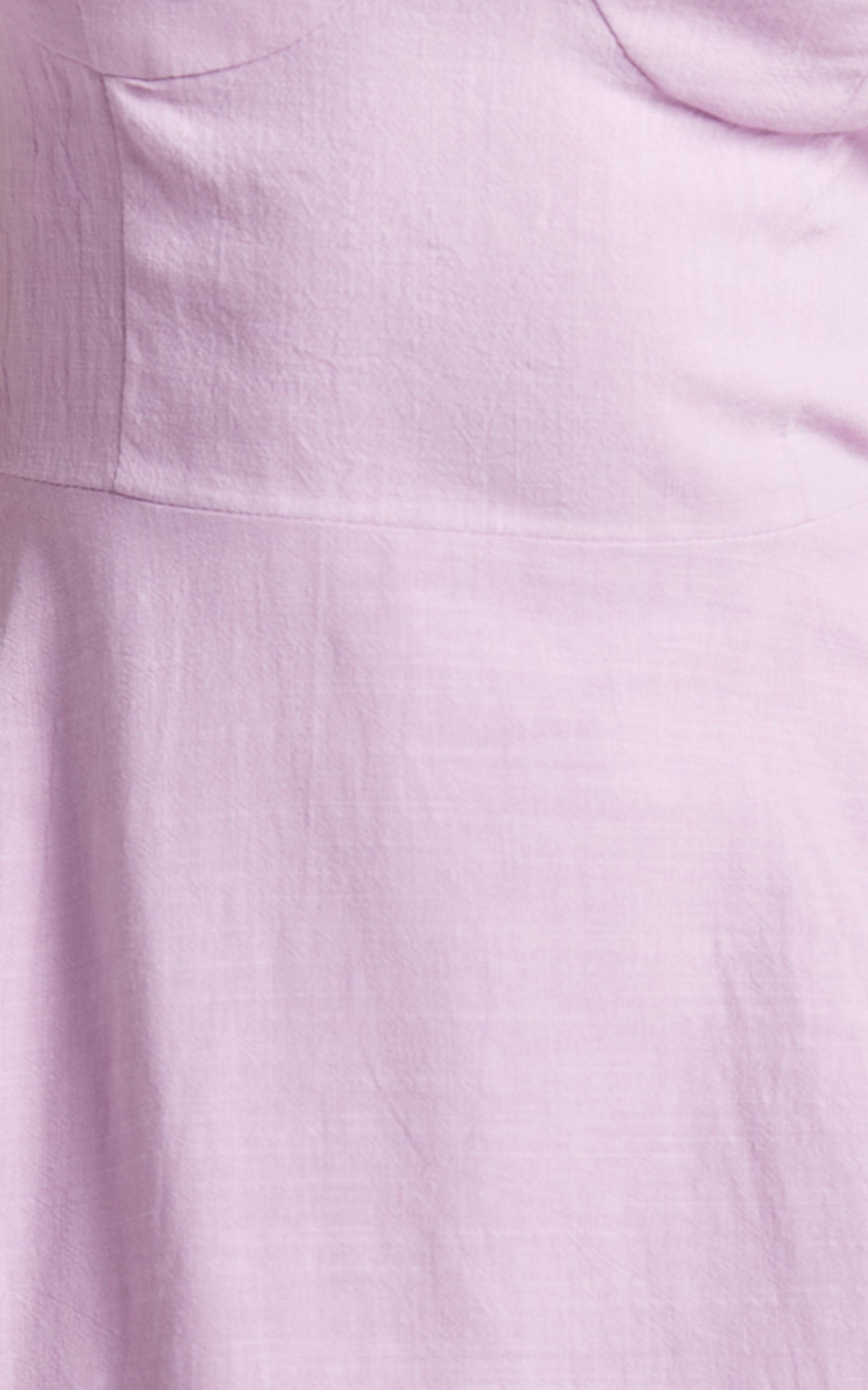 Tymia Midi Dress - Shoulder Tie Bustier Shirred Back A Line in Lavender