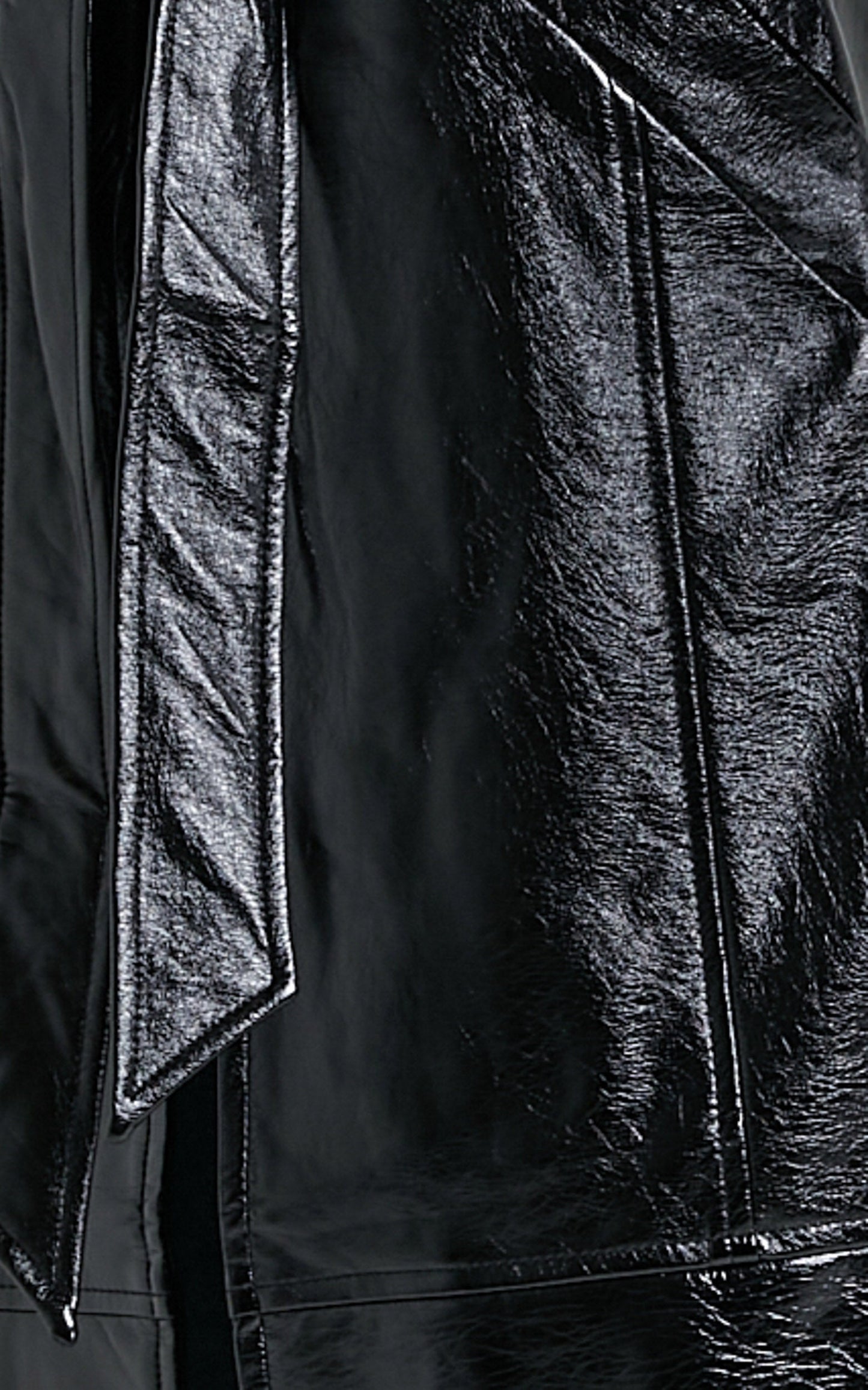 Unsolved Mystery Trench Coat in Black
