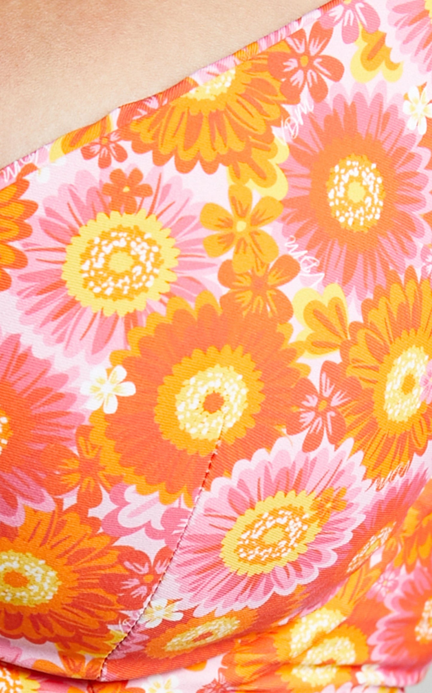VDM The Label - Heidi Bikini Top in Retro Daisy
