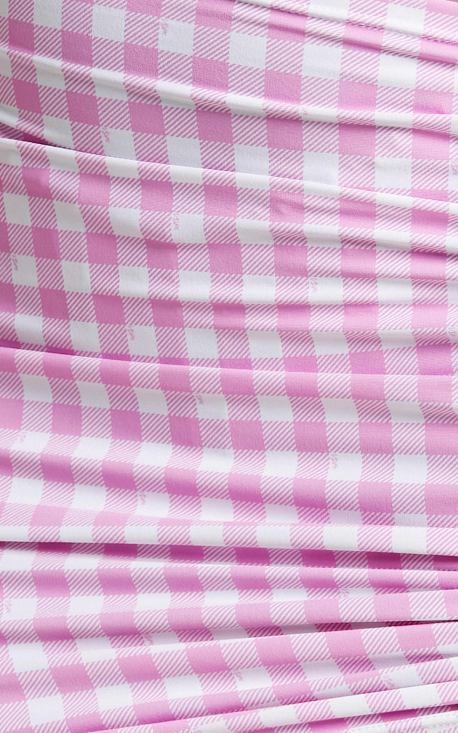VDM The Label - Natalie Skirt in BUBBLEGUM GINGHAM