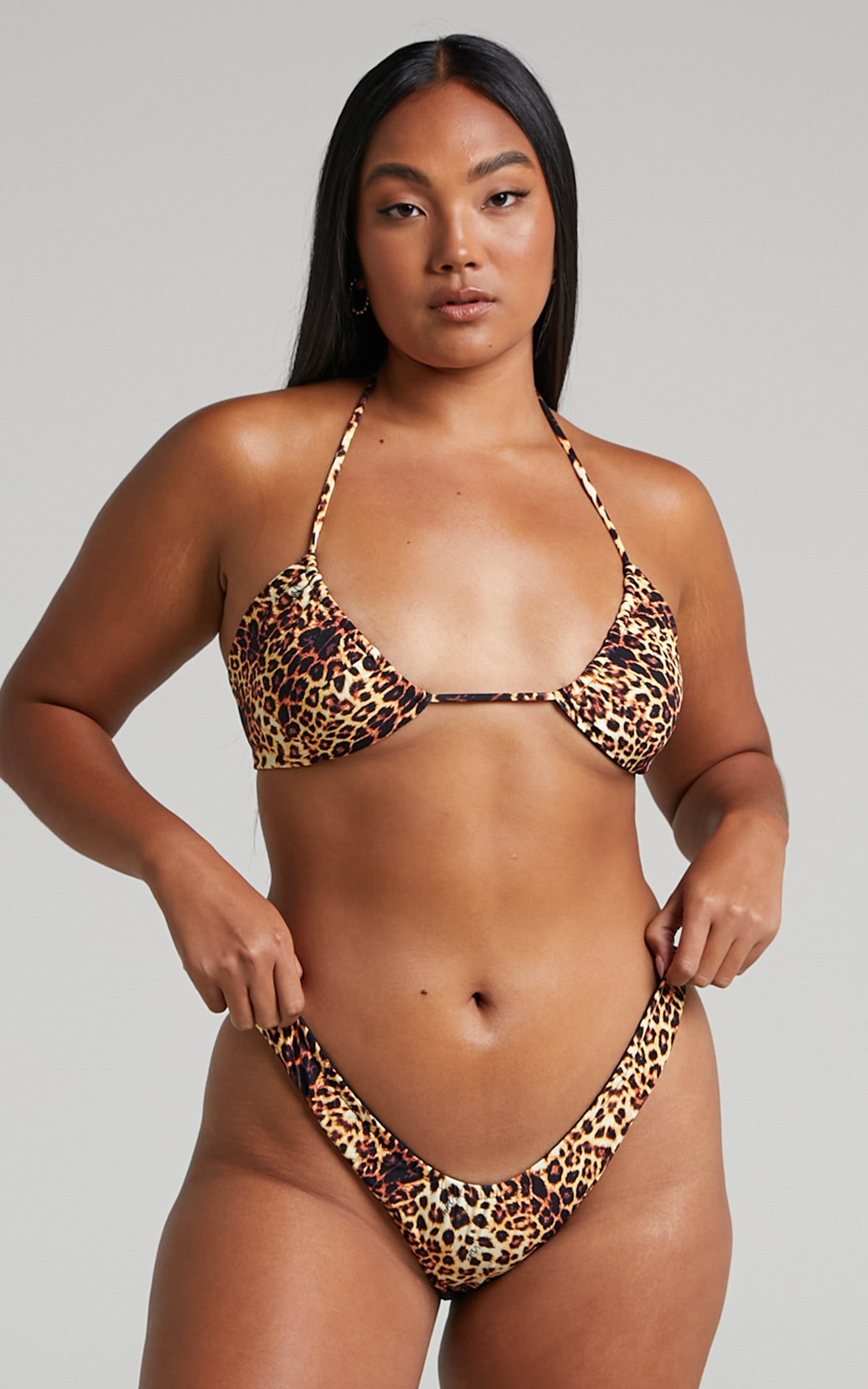 VDM The Label - Stevie Reversible Bikini Bottom in Leopard/Black